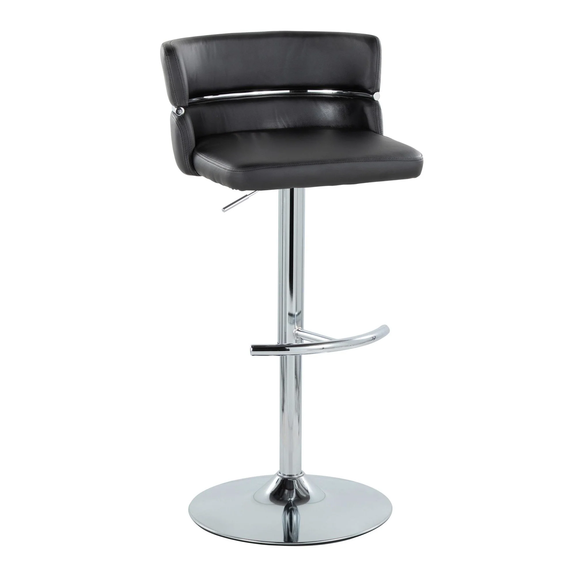 Cinch Adjustable Barstool - Set of 2 By LumiSource - BS-CINCHPU-RNT2 CHRCHRBK2 - Image 4