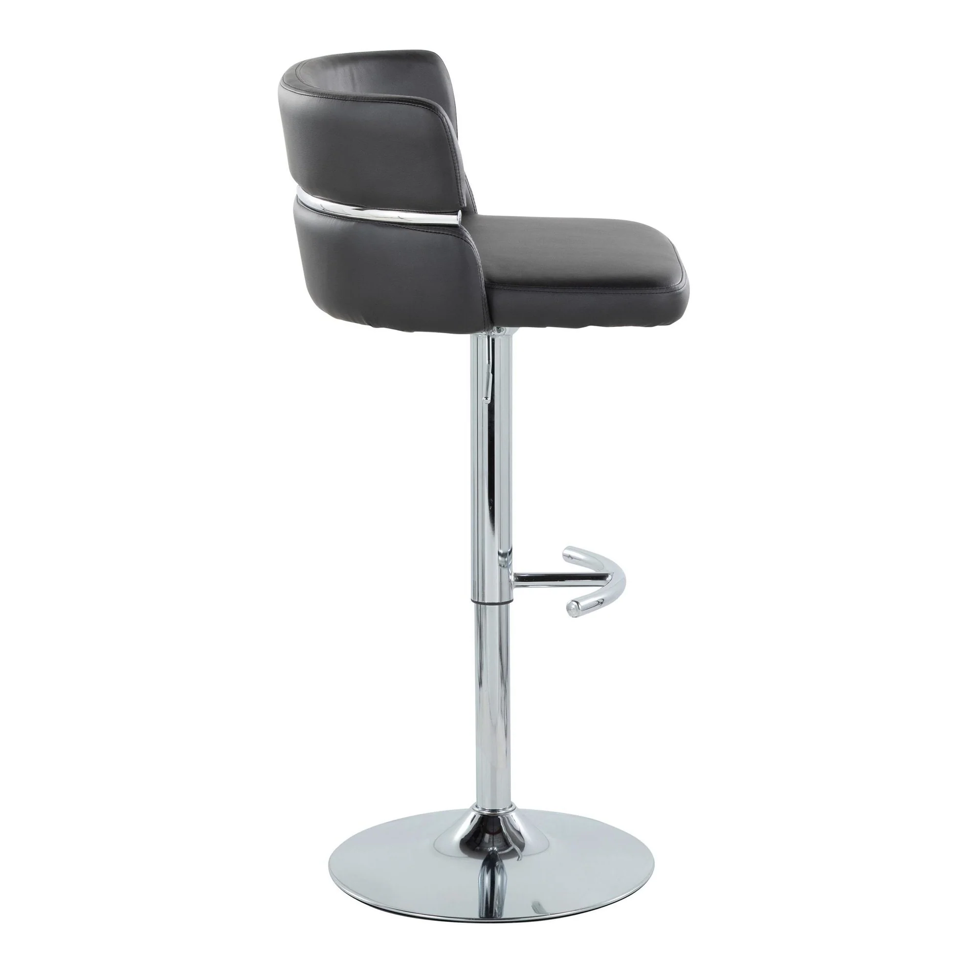Cinch Adjustable Barstool - Set of 2 By LumiSource - BS-CINCHPU-RNT2 CHRCHRBK2 - Image 5