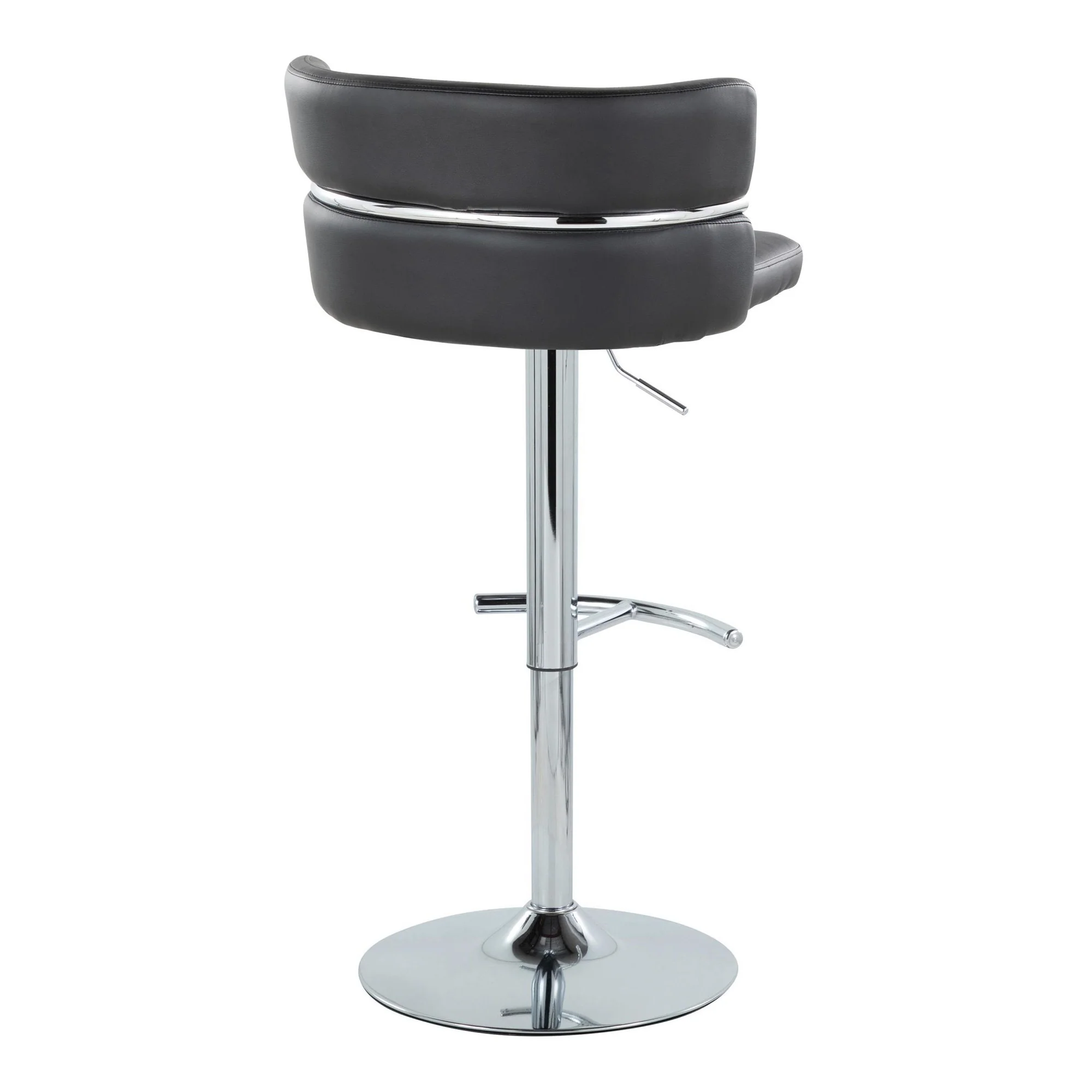 Cinch Adjustable Barstool - Set of 2 By LumiSource - BS-CINCHPU-RNT2 CHRCHRBK2 - Image 6