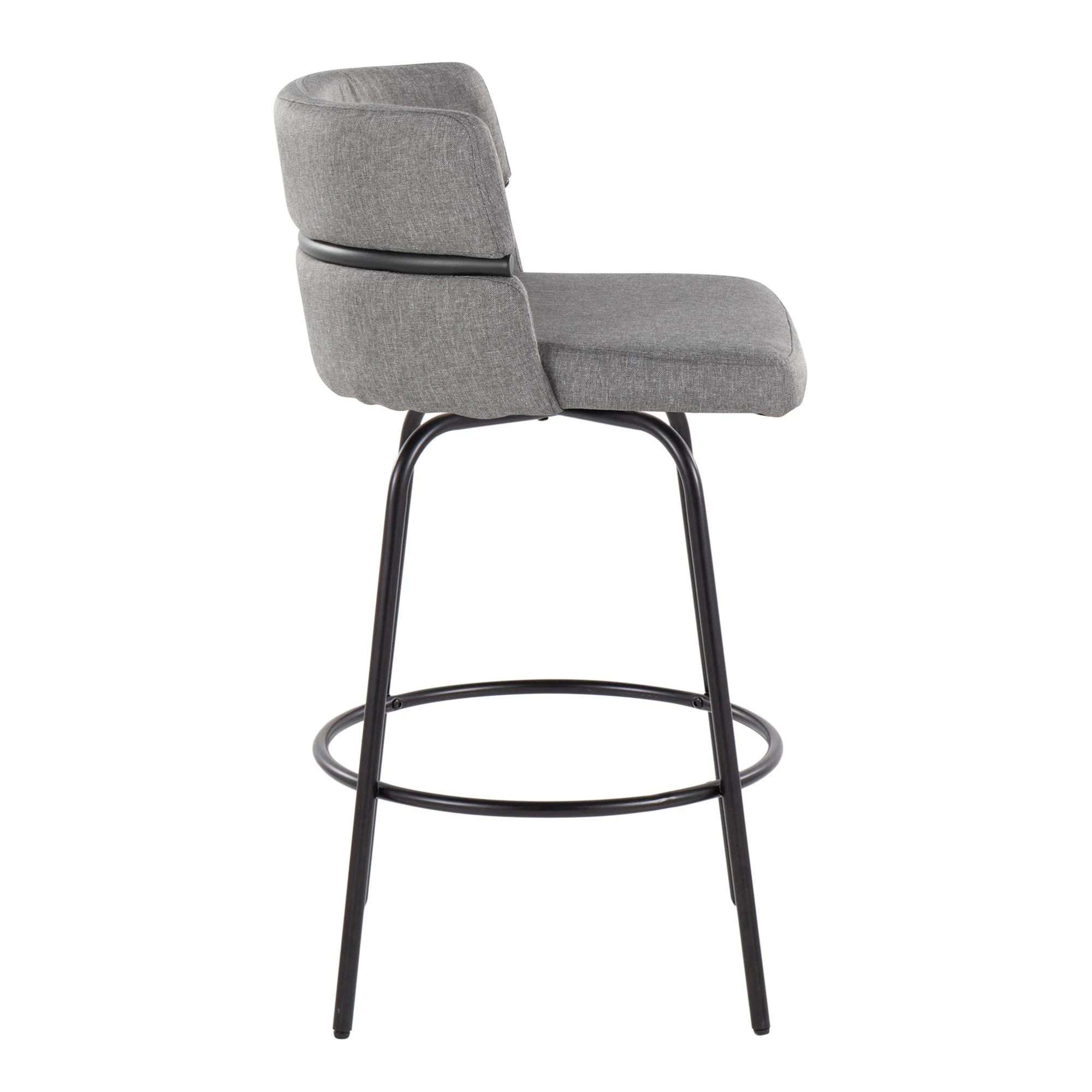Cinch Claire 26" Fixed-Height Counter Stool - Set of 2 By LumiSource - B26-CINCH-CLARZQ2 BKBKCR2 - Image 13