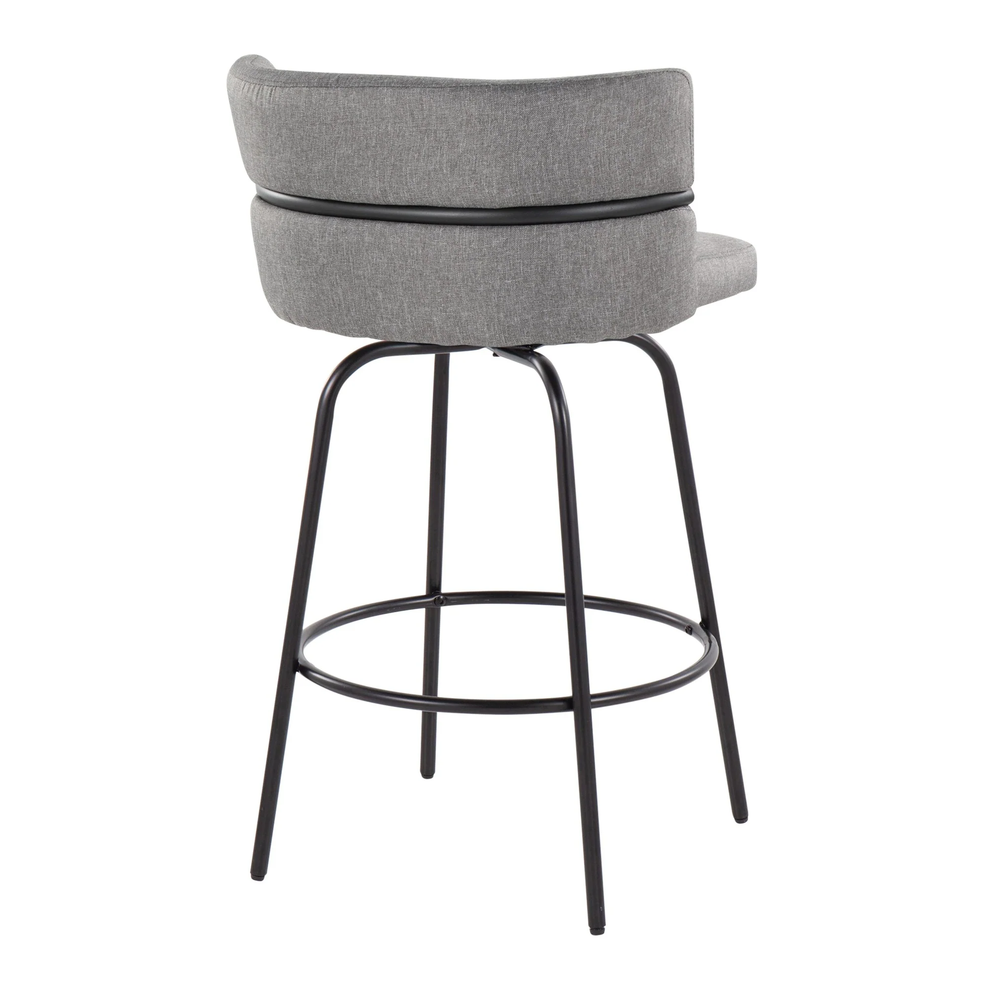 Cinch Claire 26" Fixed-Height Counter Stool - Set of 2 By LumiSource - B26-CINCH-CLARZQ2 BKBKCR2 - Image 14