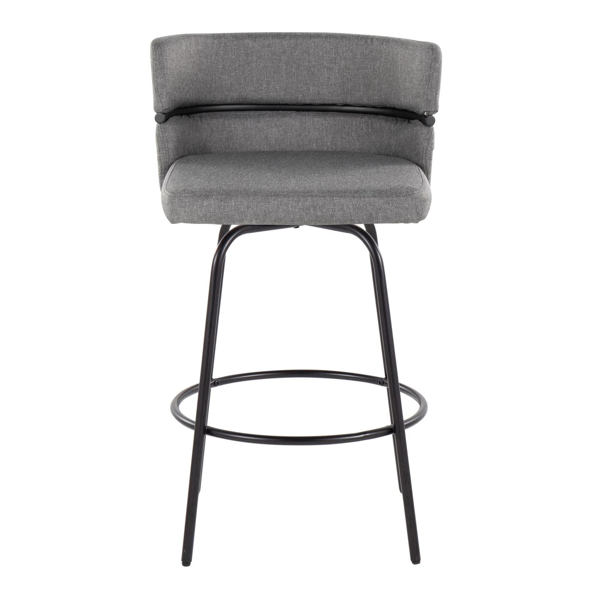 Cinch Claire 26" Fixed-Height Counter Stool - Set of 2 By LumiSource - B26-CINCH-CLARZQ2 BKBKCR2 - Image 15