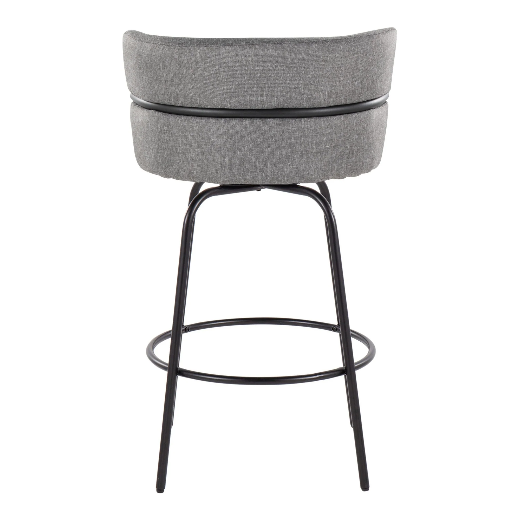 Cinch Claire 26" Fixed-Height Counter Stool - Set of 2 By LumiSource - B26-CINCH-CLARZQ2 BKBKCR2 - Image 16