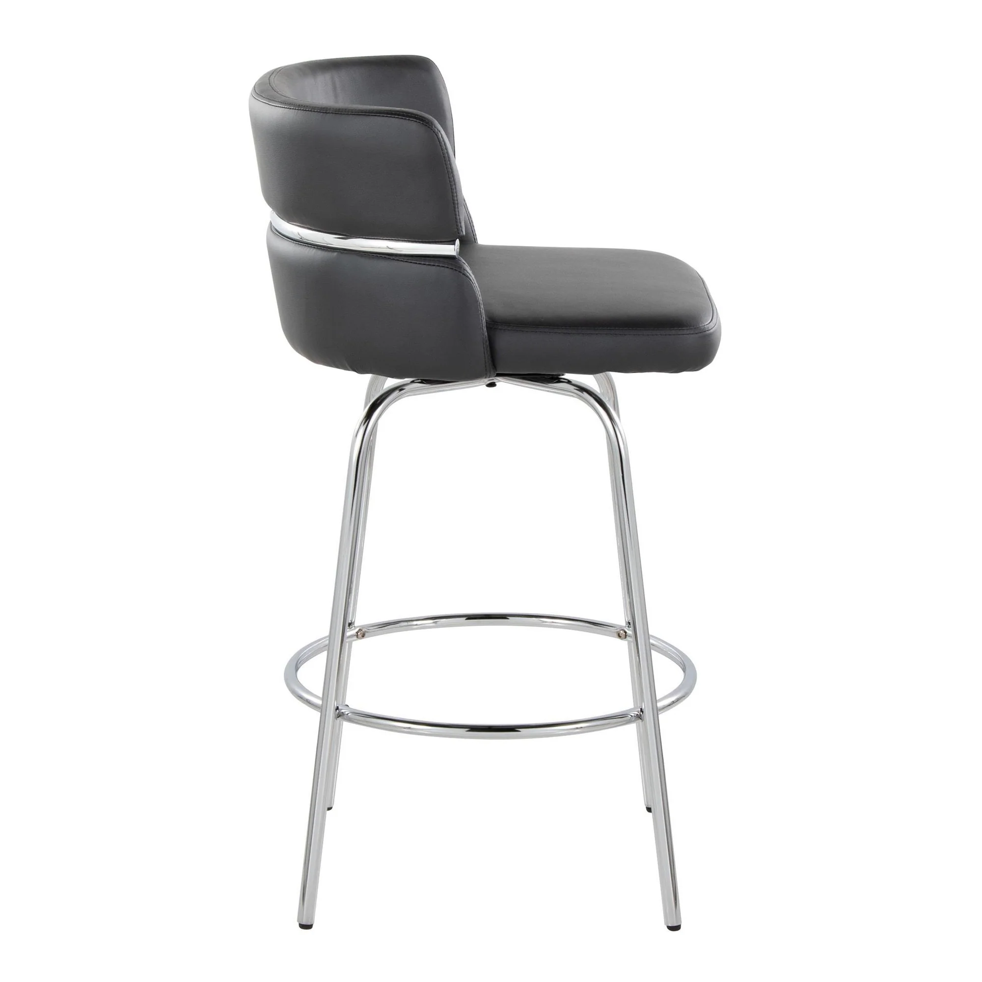 Cinch Claire 26" Fixed-Height Counter Stool - Set of 2 By LumiSource - B26-CINCH-CLARZQ2 BKBKCR2 - Image 21