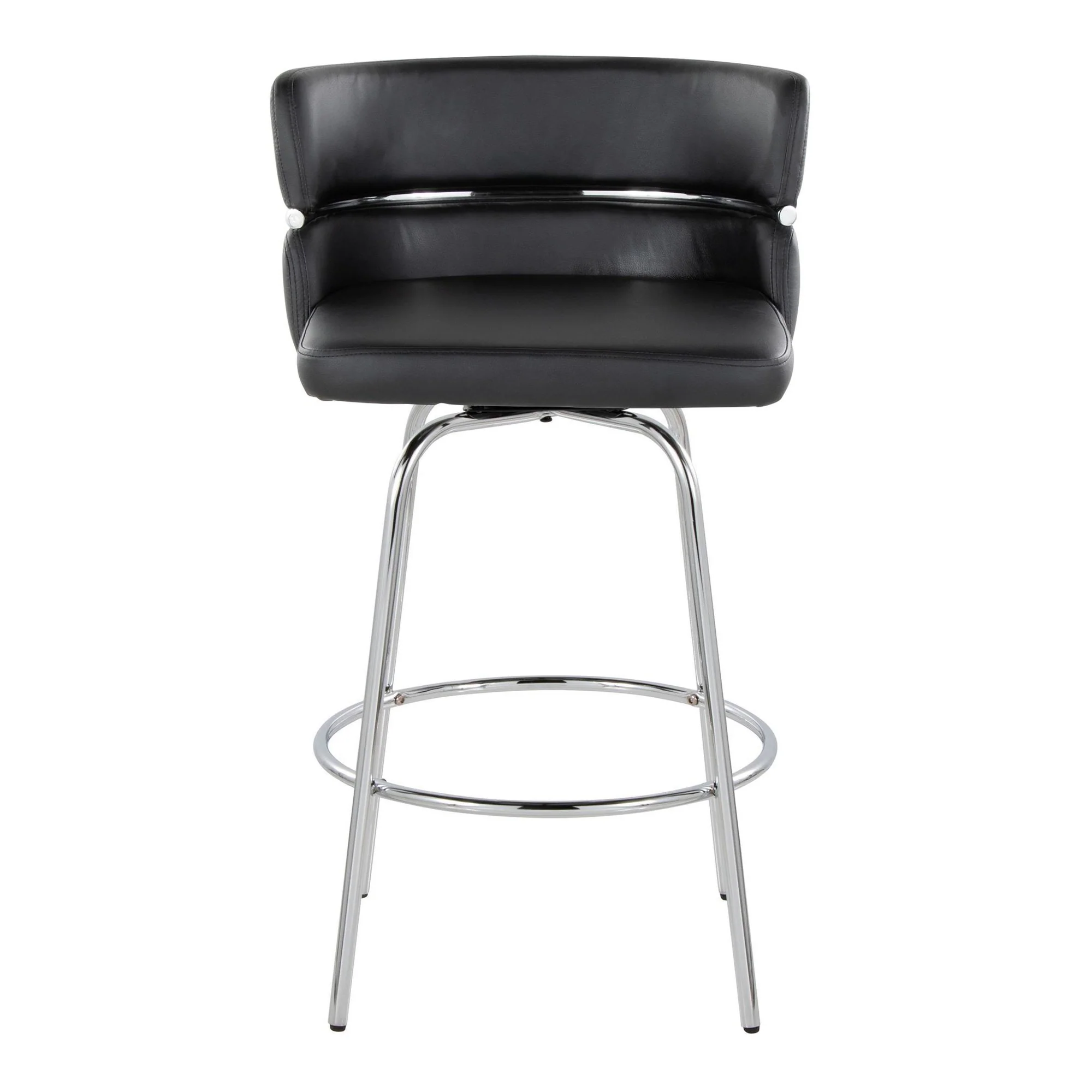 Cinch Claire 26" Fixed-Height Counter Stool - Set of 2 By LumiSource - B26-CINCH-CLARZQ2 BKBKCR2 - Image 23