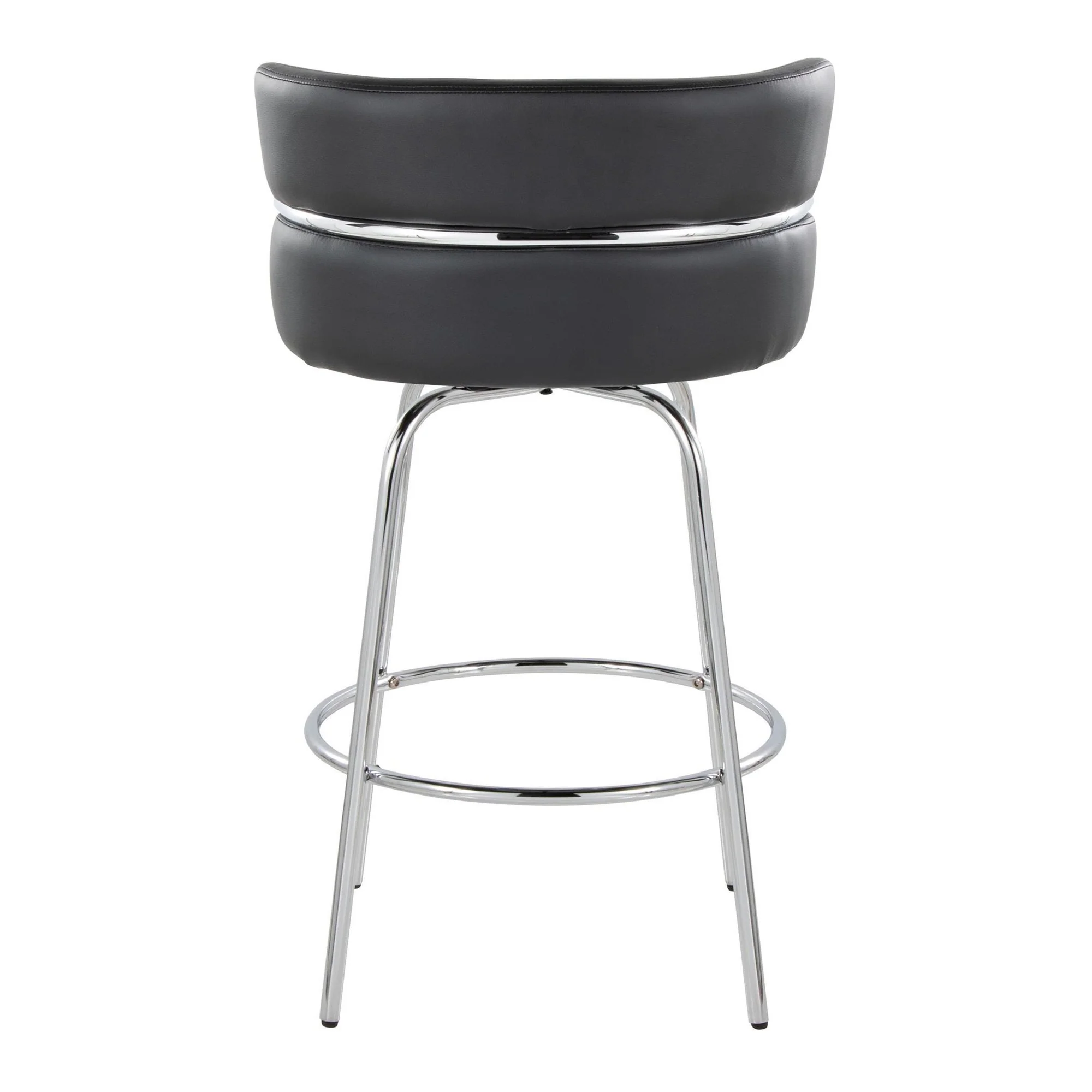 Cinch Claire 26" Fixed-Height Counter Stool - Set of 2 By LumiSource - B26-CINCH-CLARZQ2 BKBKCR2 - Image 24