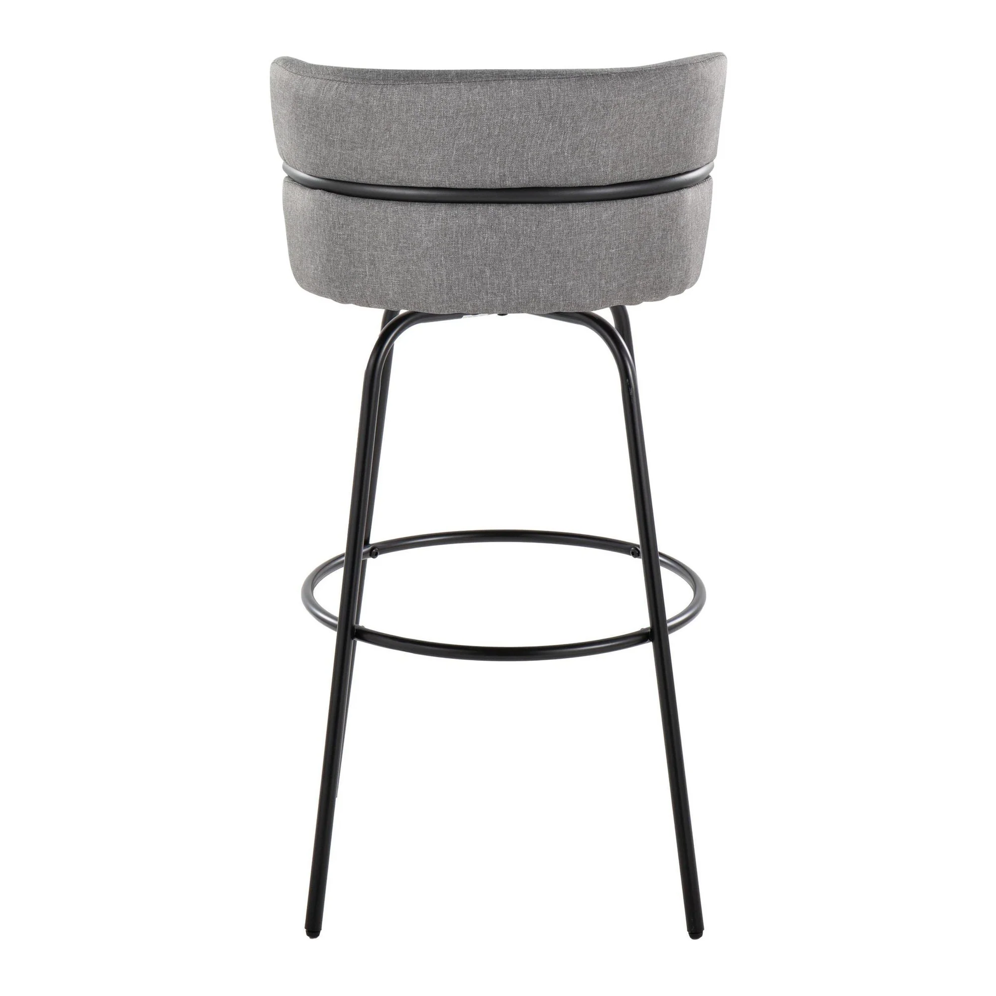 Cinch Claire 30" Fixed-Height Barstool - Set of 2 By LumiSource - B30-CINCH-CLARZQ2 BKBKCR2 - Image 18
