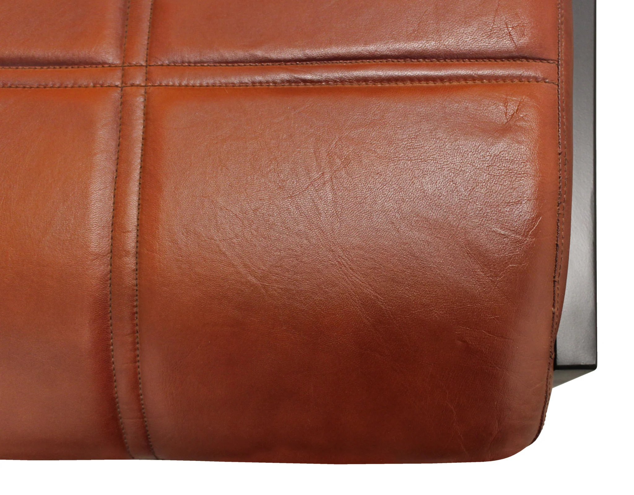 Cinnamon And Black Upholstered Leather Dining Side Chair By Homeroots - Image 6