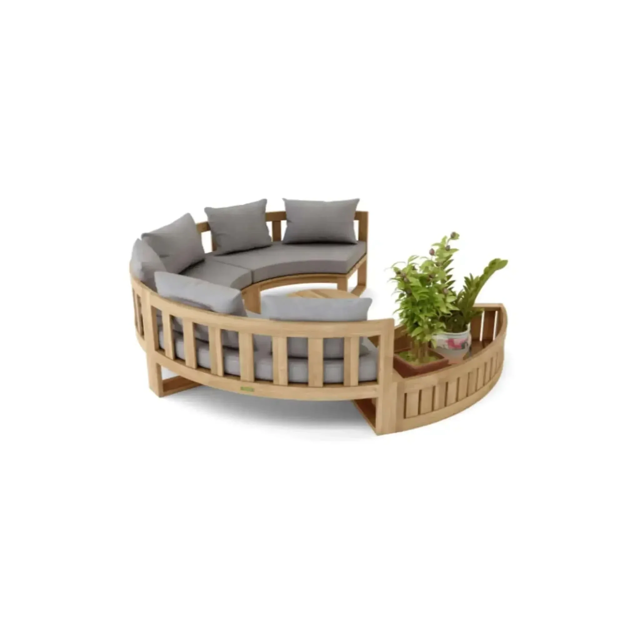 Circular Modular Deep Seating Set - SET-808 By Anderson Teak - Image 3