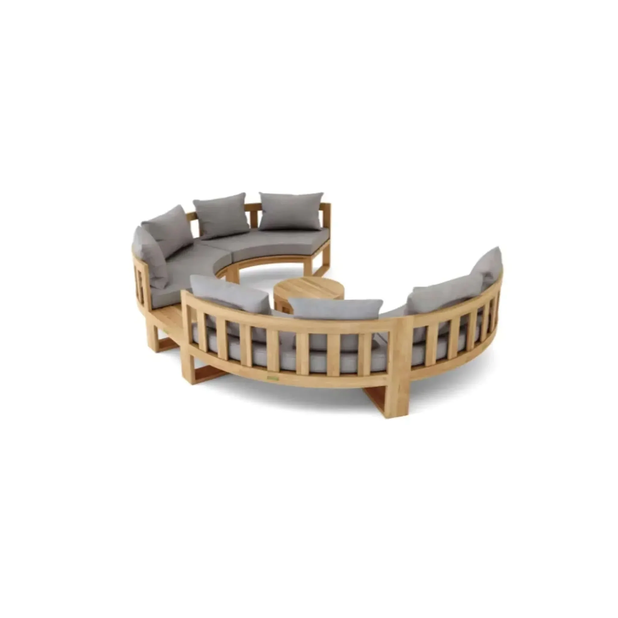 Circular Modular Deep Seating Set - SET-811 By Anderson Teak - Image 2