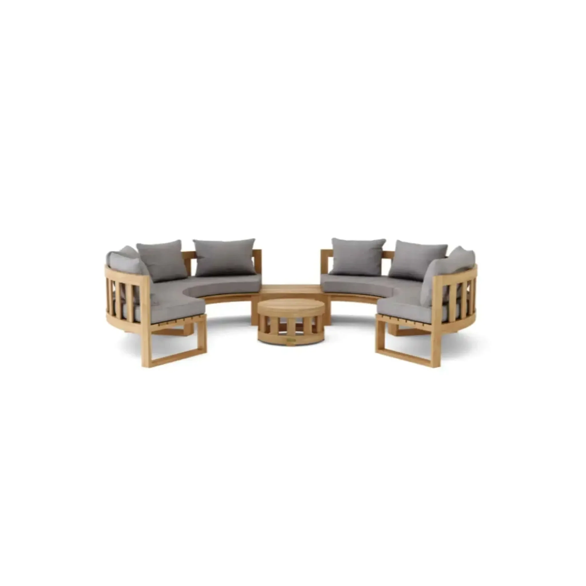 Circular Modular Deep Seating Set - SET-811 By Anderson Teak - Image 4