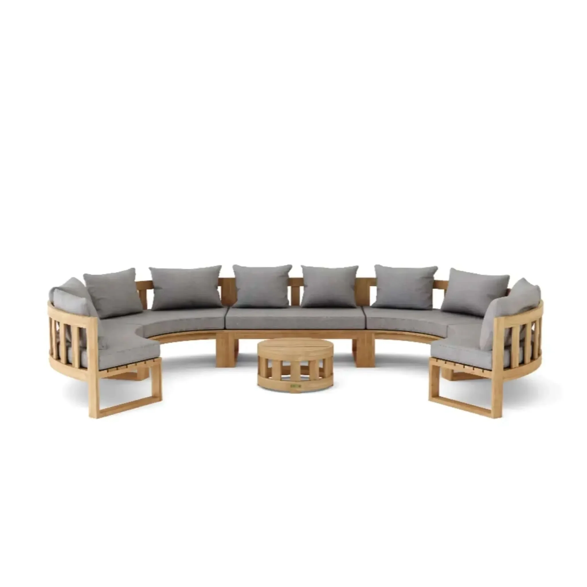 Circular Modular Deep Seating Set - SET-812 By Anderson Teak - Image 2