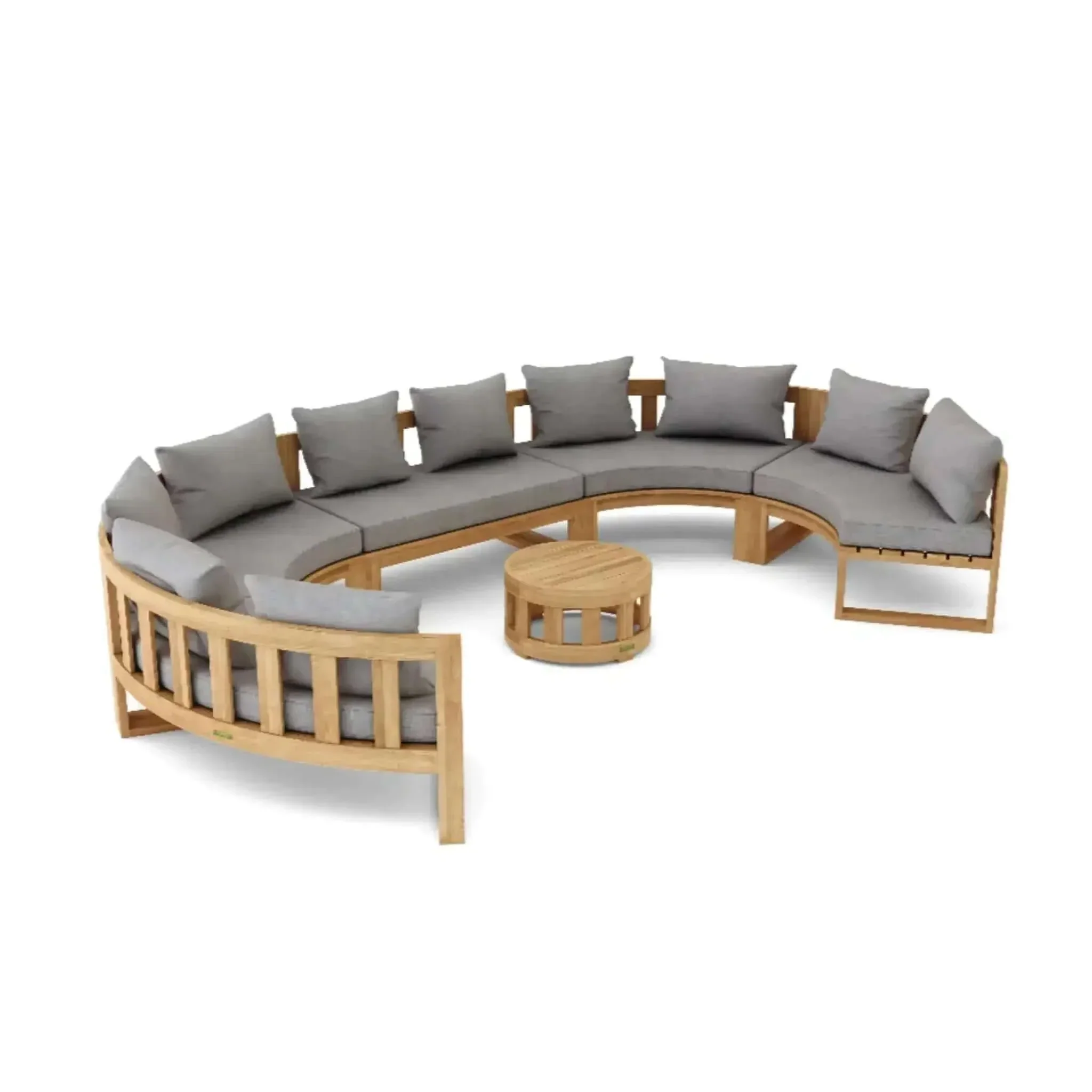 Circular Modular Deep Seating Set - SET-812 By Anderson Teak - Image 3