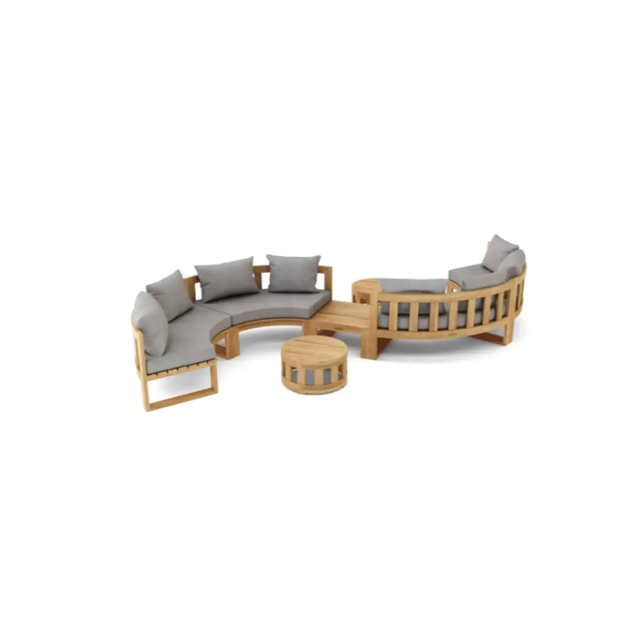 Circular Modular Deep Seating Set - SET-813 By Anderson Teak - Image 3