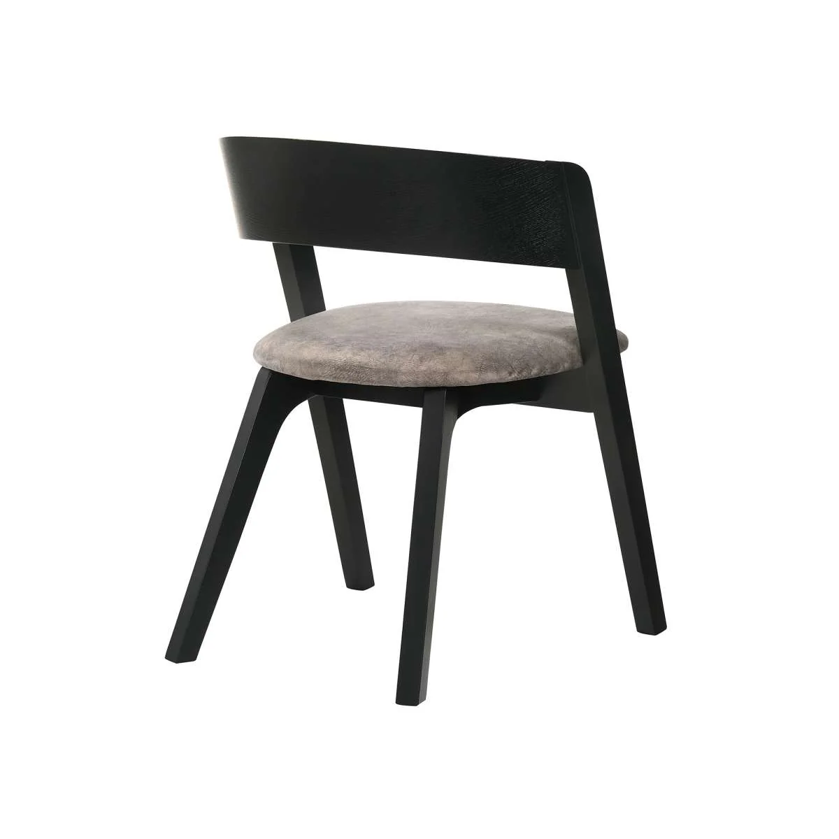 Cirque and Jackie 5 Piece Black Round Dining Set By Armen Living - Image 3