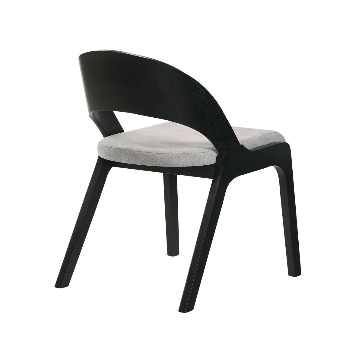 Cirque and Polly 5 Piece Black Round Dining Set By Armen Living - Image 3