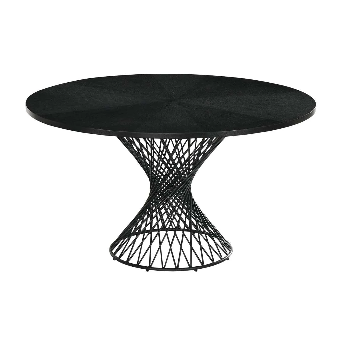 Cirque and Varde 5 Piece Black Round Dining Set By Armen Living - Image 4