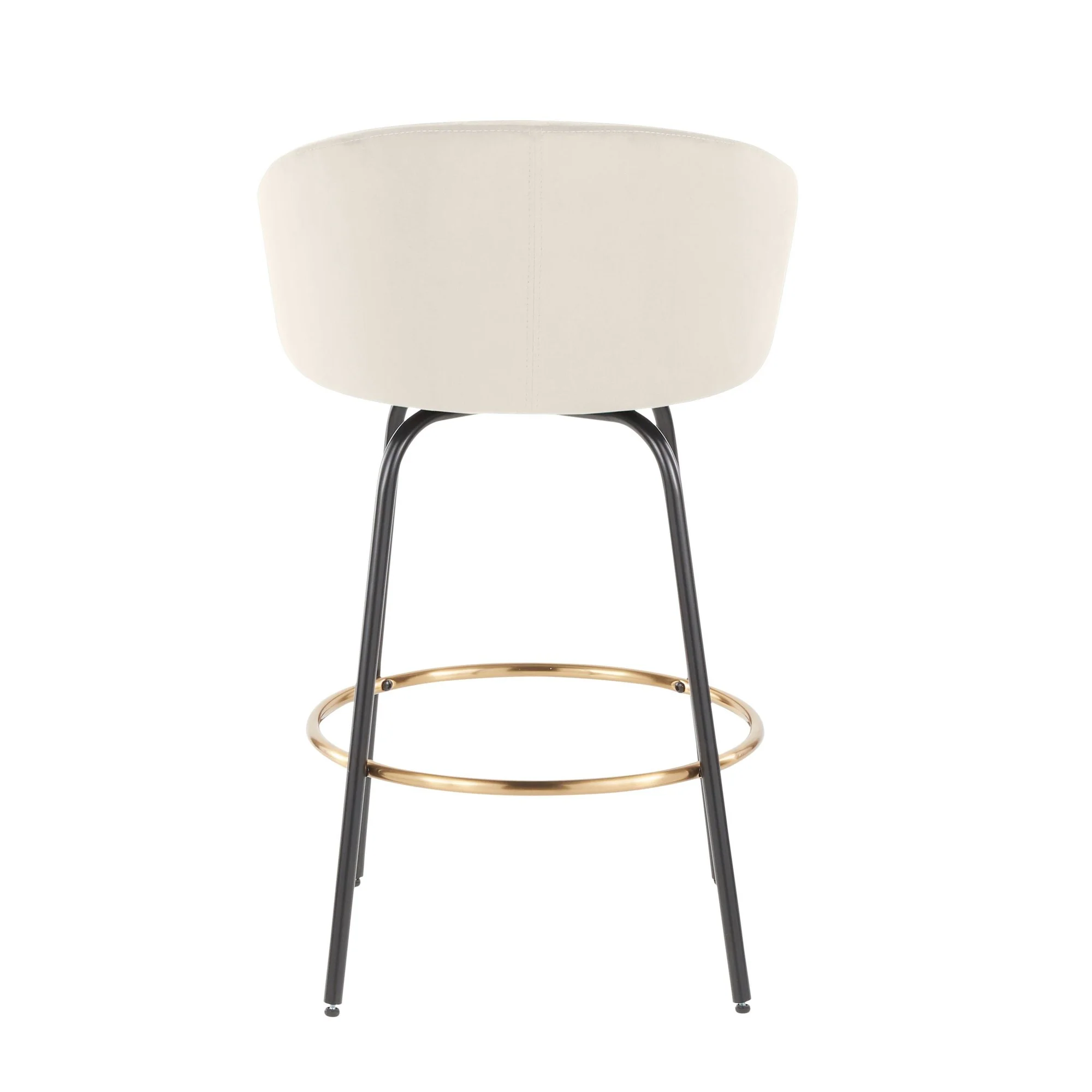 Claire 26" Fixed Height Counter Stool - Set of 2 Cream By LumiSource - Image 9