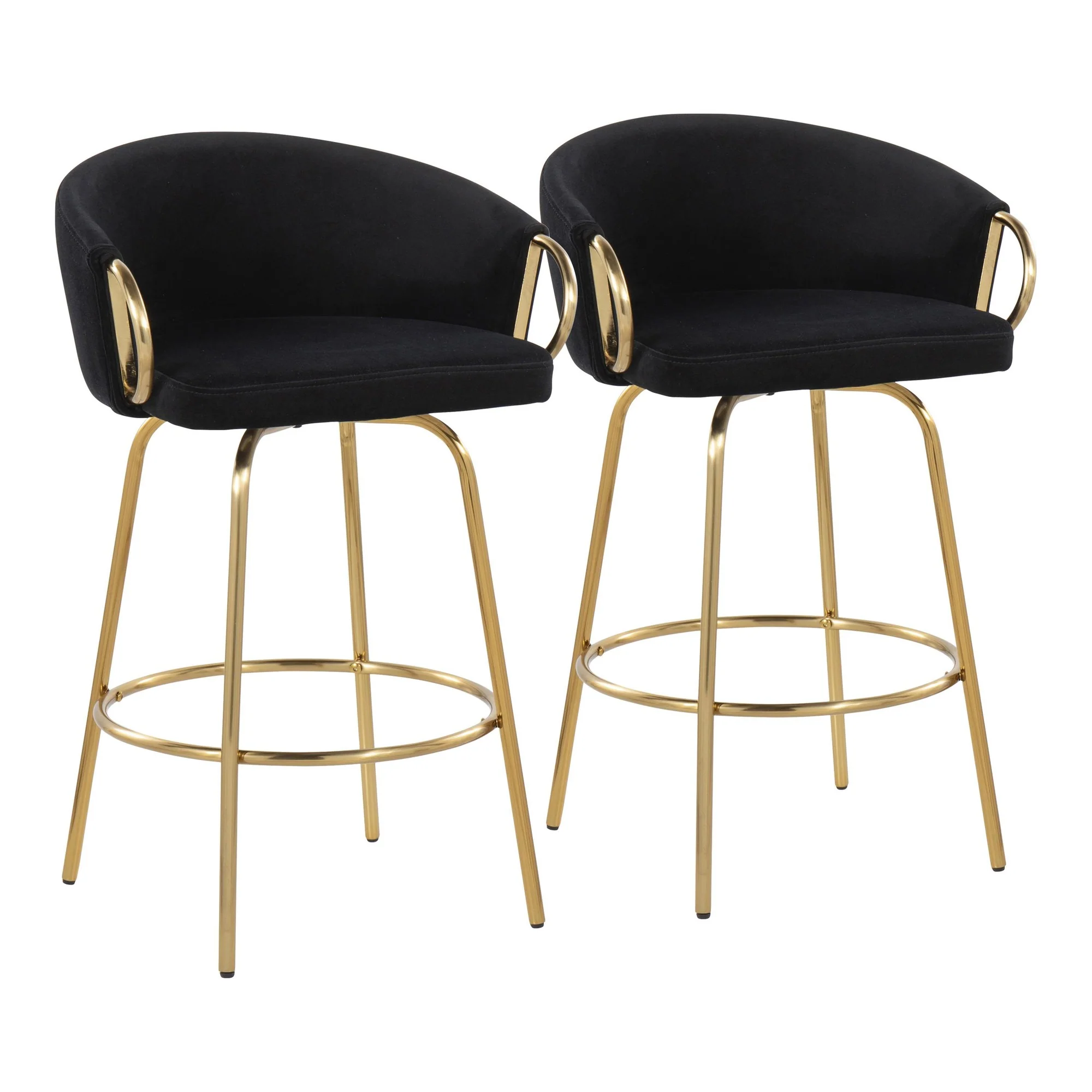 Claire 26" Fixed Height Counter Stool - Set of 2 By LumiSource - Image 3