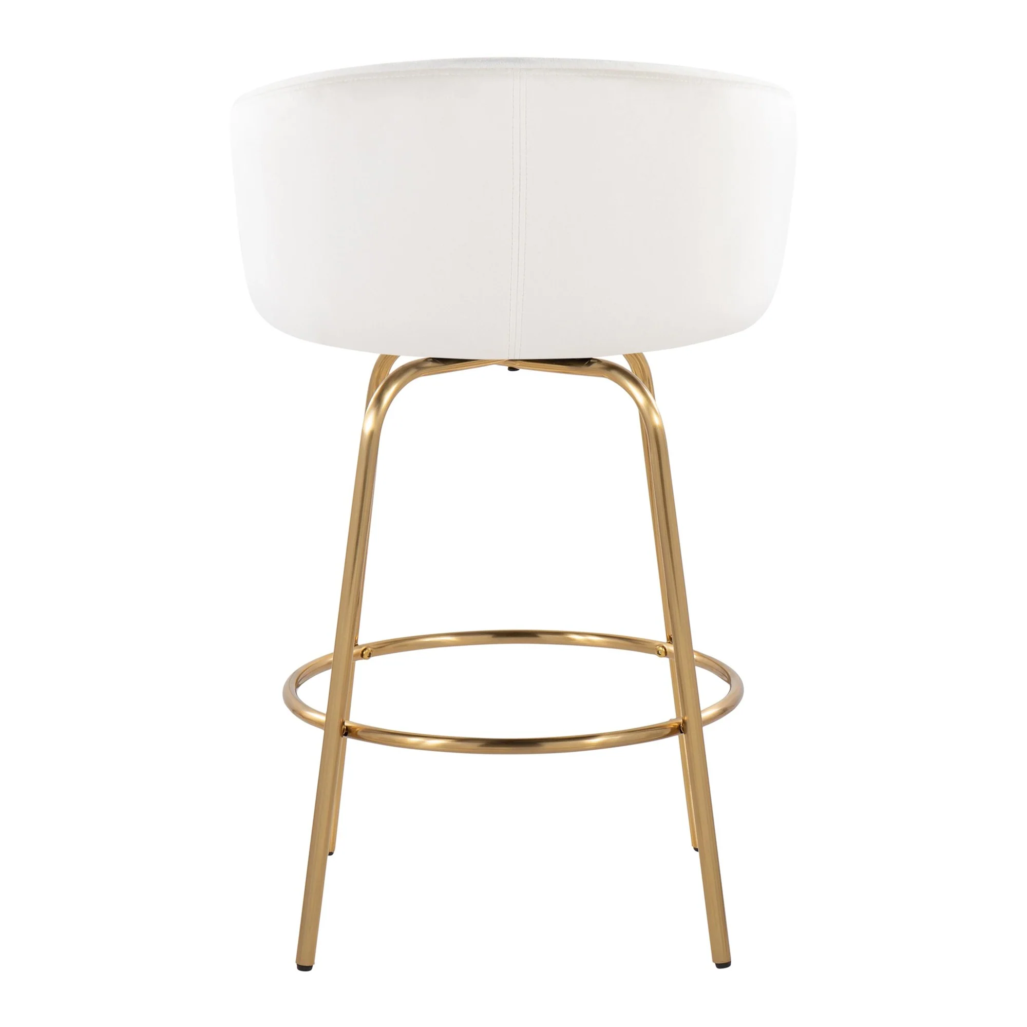 Claire 26" Fixed-Height Counter Stool - Set of 2 By LumiSource - B26-CLAIREV2 AUCR2 - Image 6