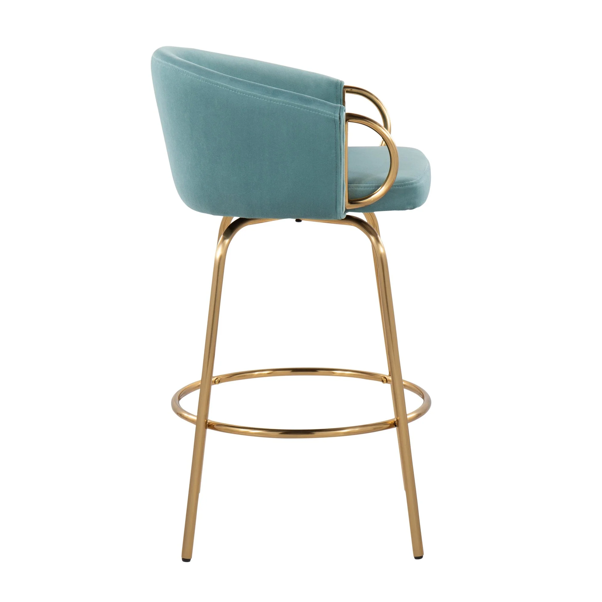 Claire 26" Fixed Height Counter Stool - Set of 2 Green By LumiSource - Image 12