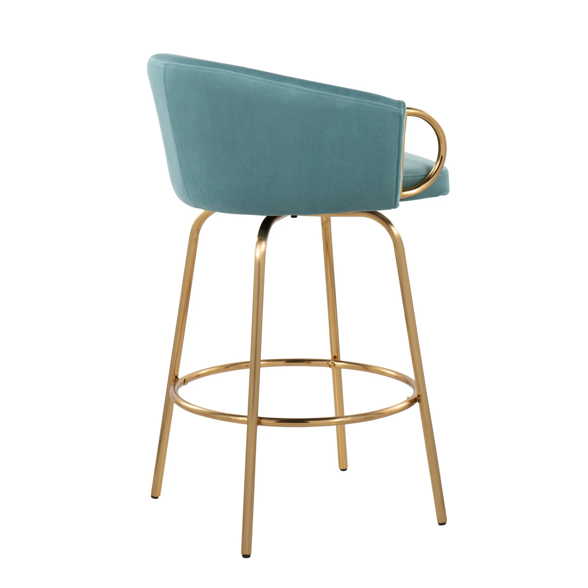 Claire 26" Fixed Height Counter Stool - Set of 2 Green By LumiSource - Image 13