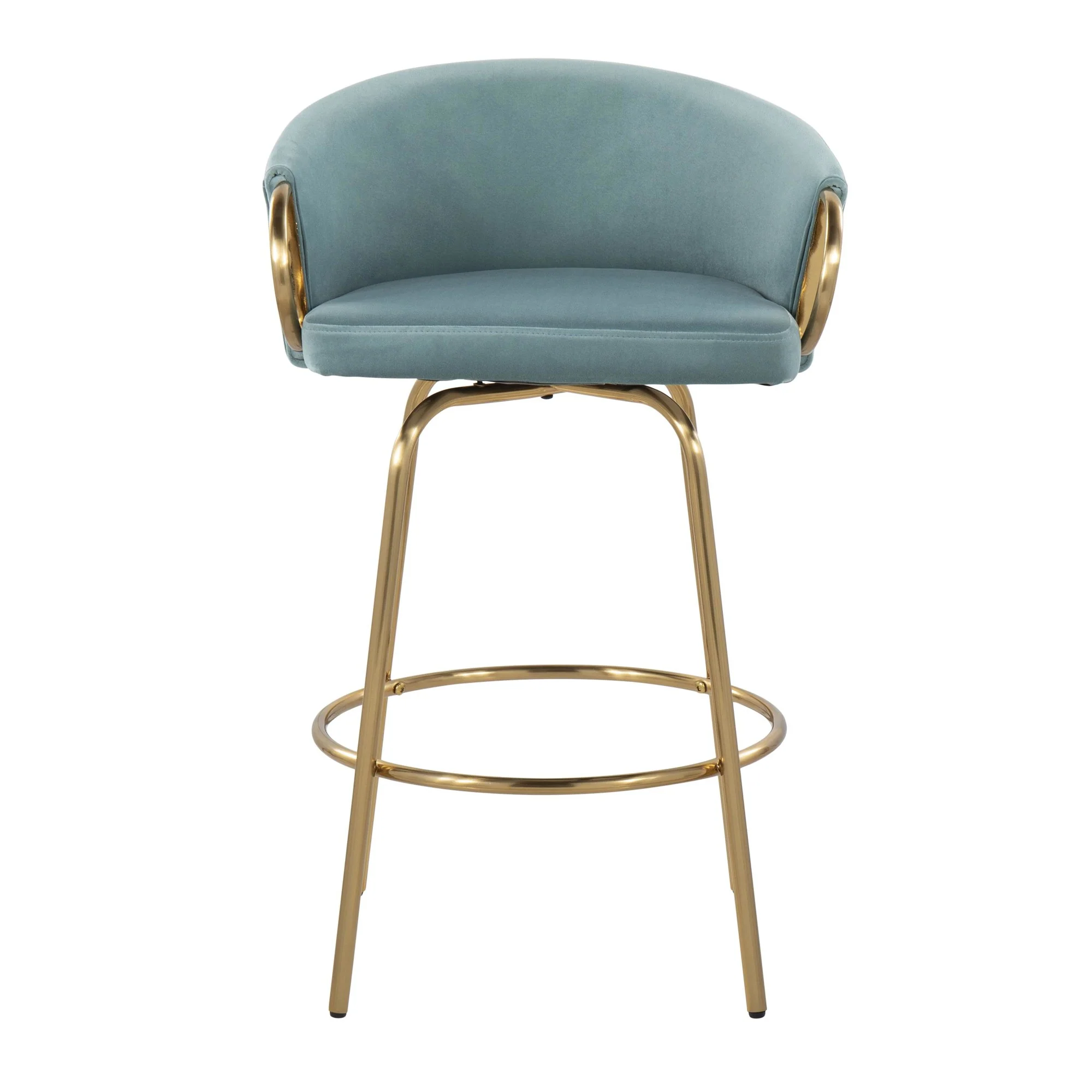 Claire 26" Fixed Height Counter Stool - Set of 2 Green By LumiSource - Image 15