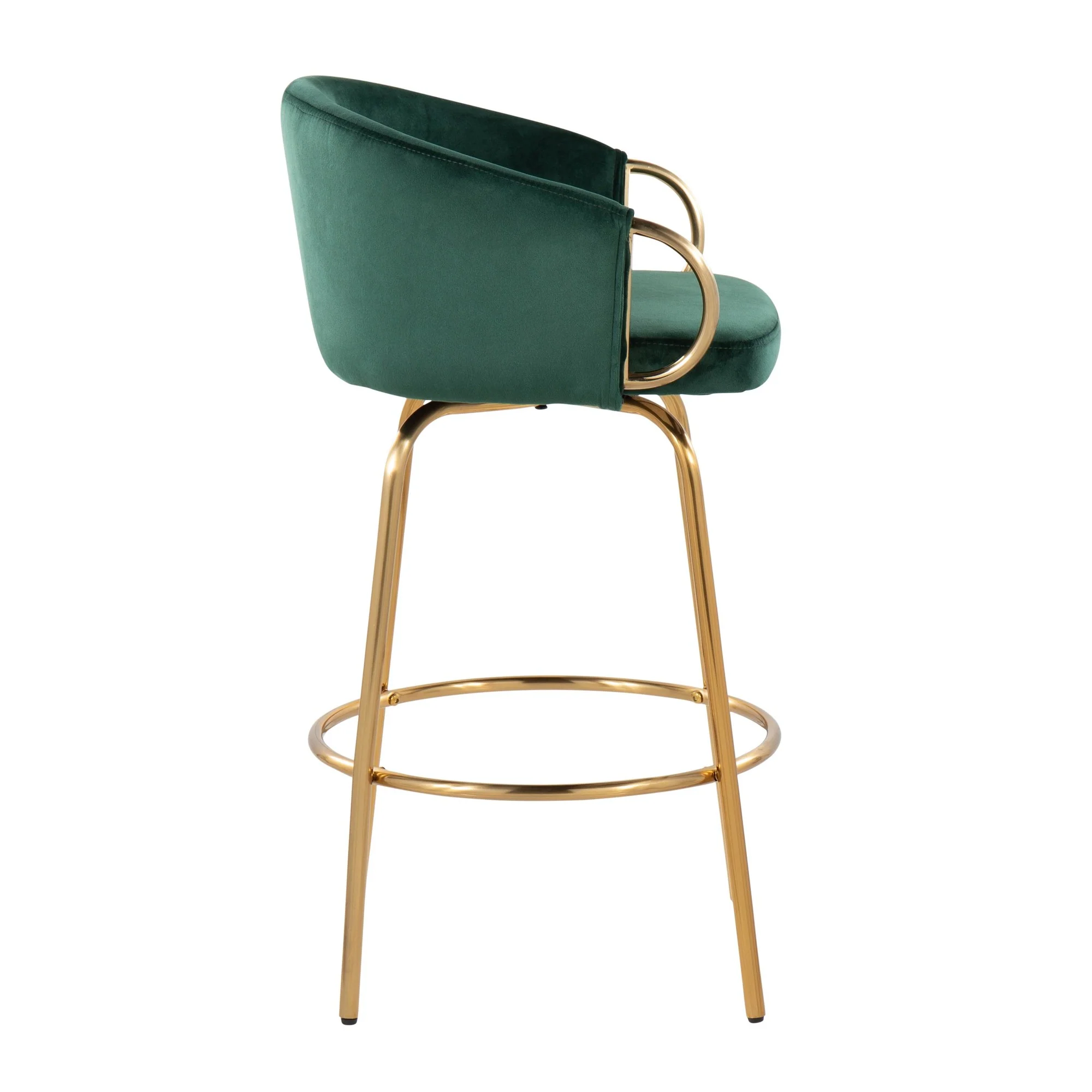 Claire 26" Fixed Height Counter Stool - Set of 2 Green By LumiSource - Image 4