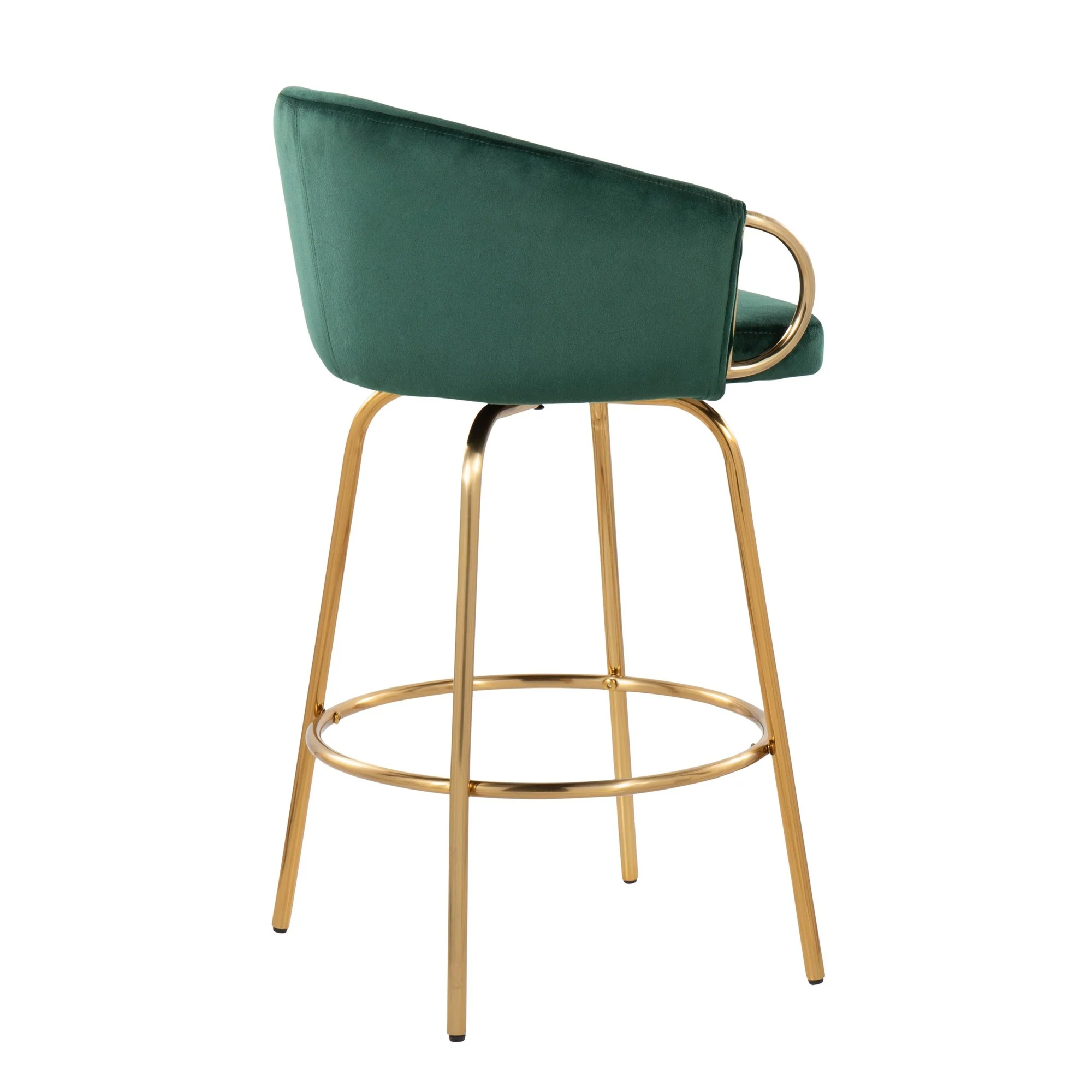 Claire 26" Fixed Height Counter Stool - Set of 2 Green By LumiSource - Image 5