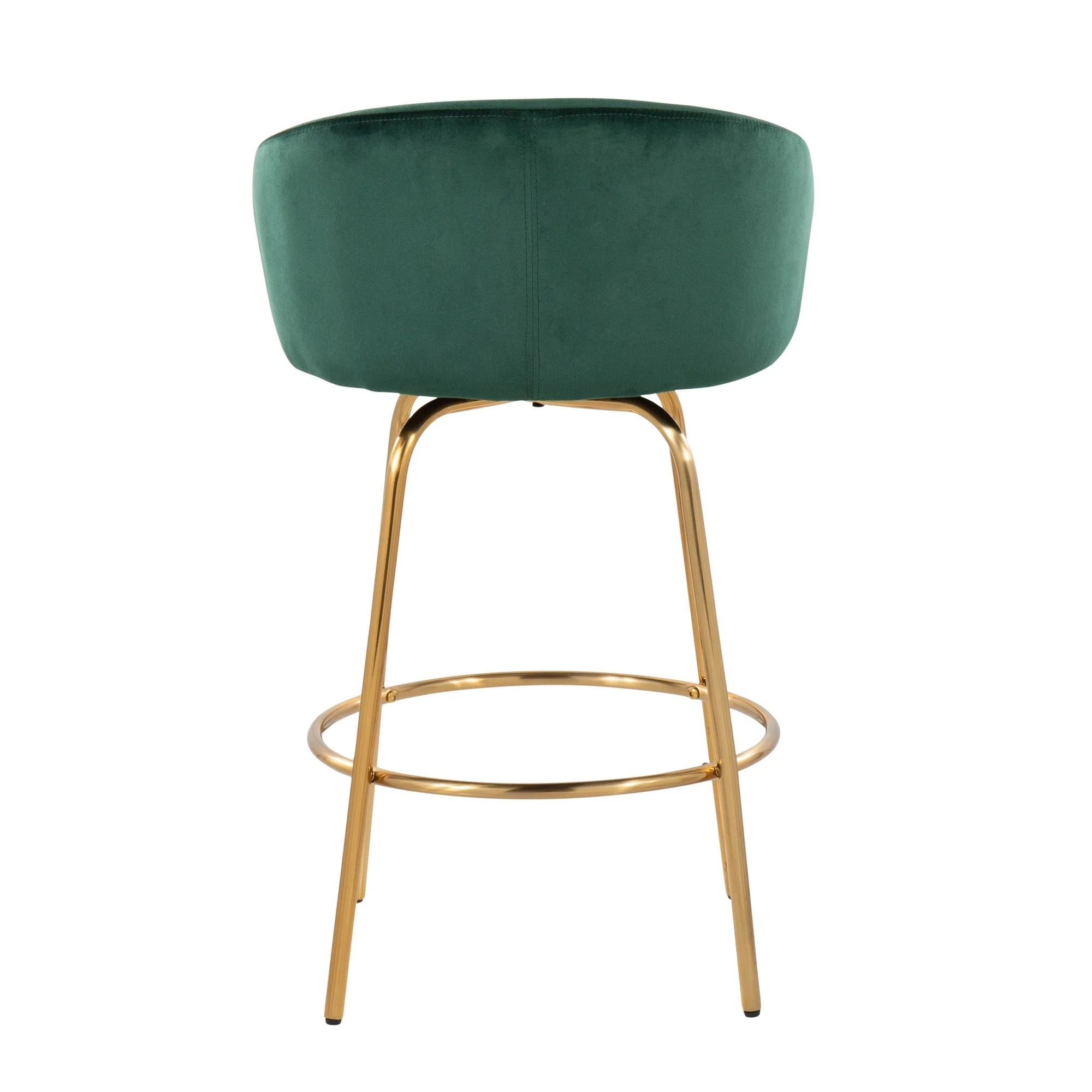 Claire 26" Fixed Height Counter Stool - Set of 2 Green By LumiSource - Image 6