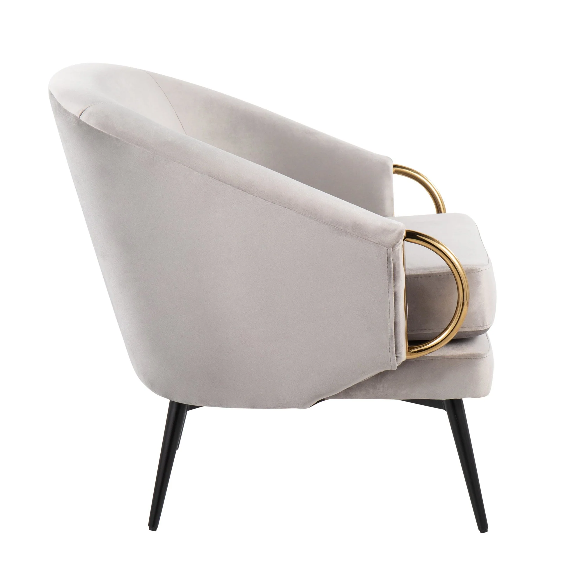 Claire Accent Chair By LumiSource - CHR-CLAIRE BKVSV - Image 2