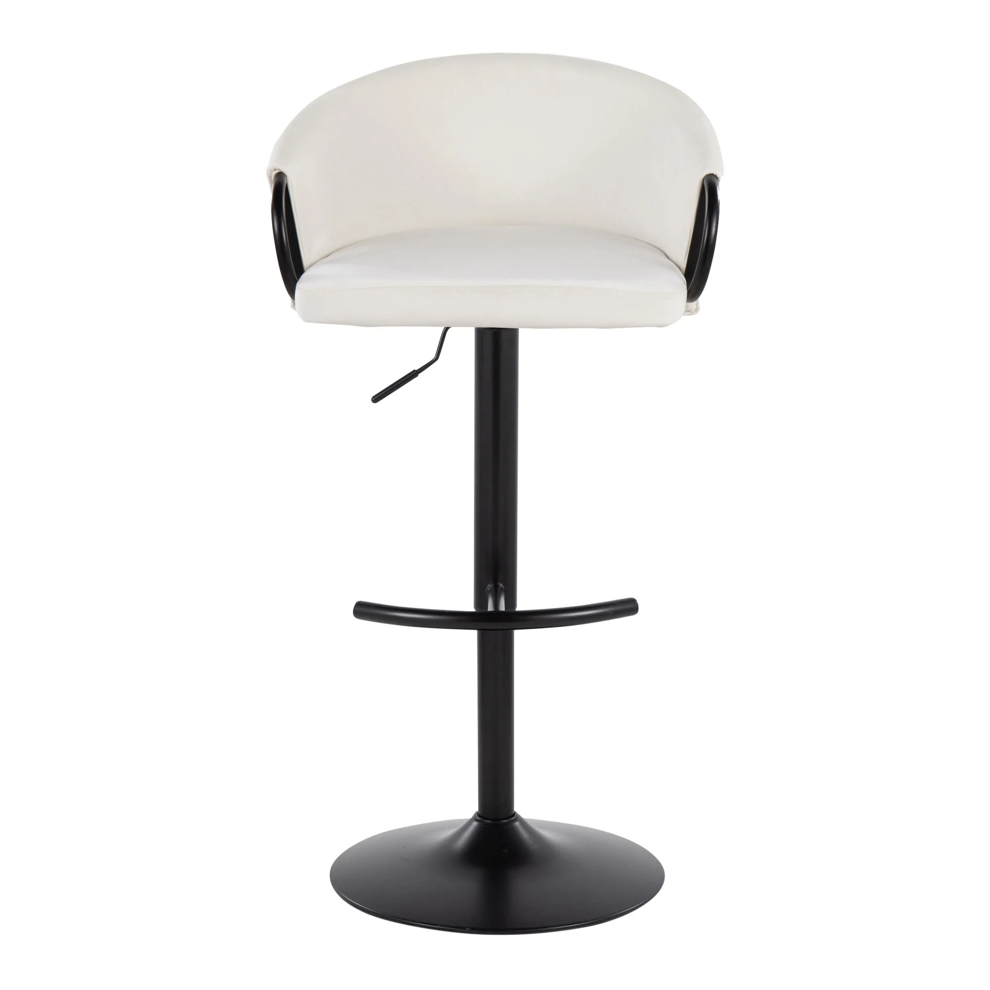 Claire Adjustable Barstool - Set of 2 By LumiSource - BS-CLAIREV-RT2 BKBKBK2 - Image 11