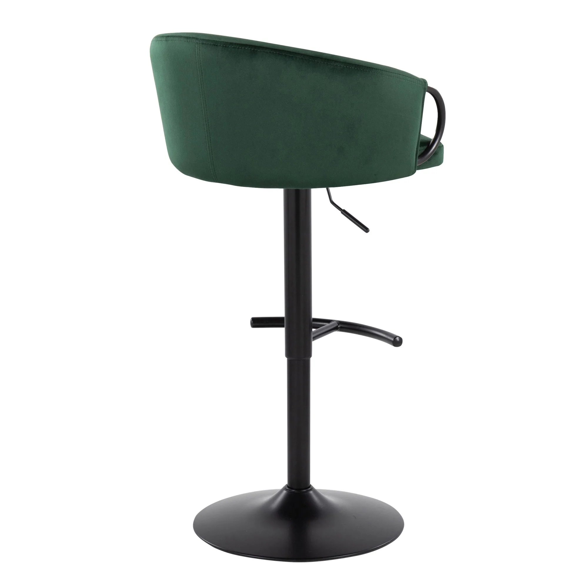 Claire Adjustable Barstool - Set of 2 By LumiSource - BS-CLAIREV-RT2 BKBKBK2 - Image 16