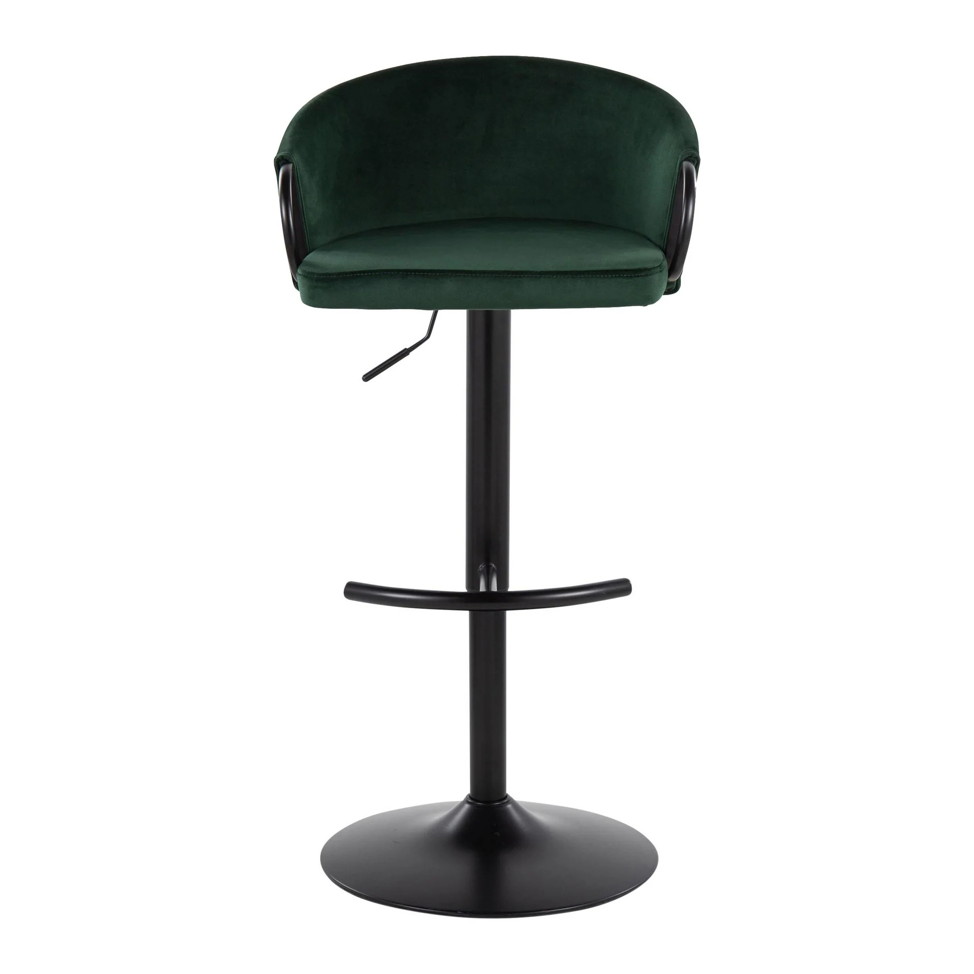 Claire Adjustable Barstool - Set of 2 By LumiSource - BS-CLAIREV-RT2 BKBKBK2 - Image 17