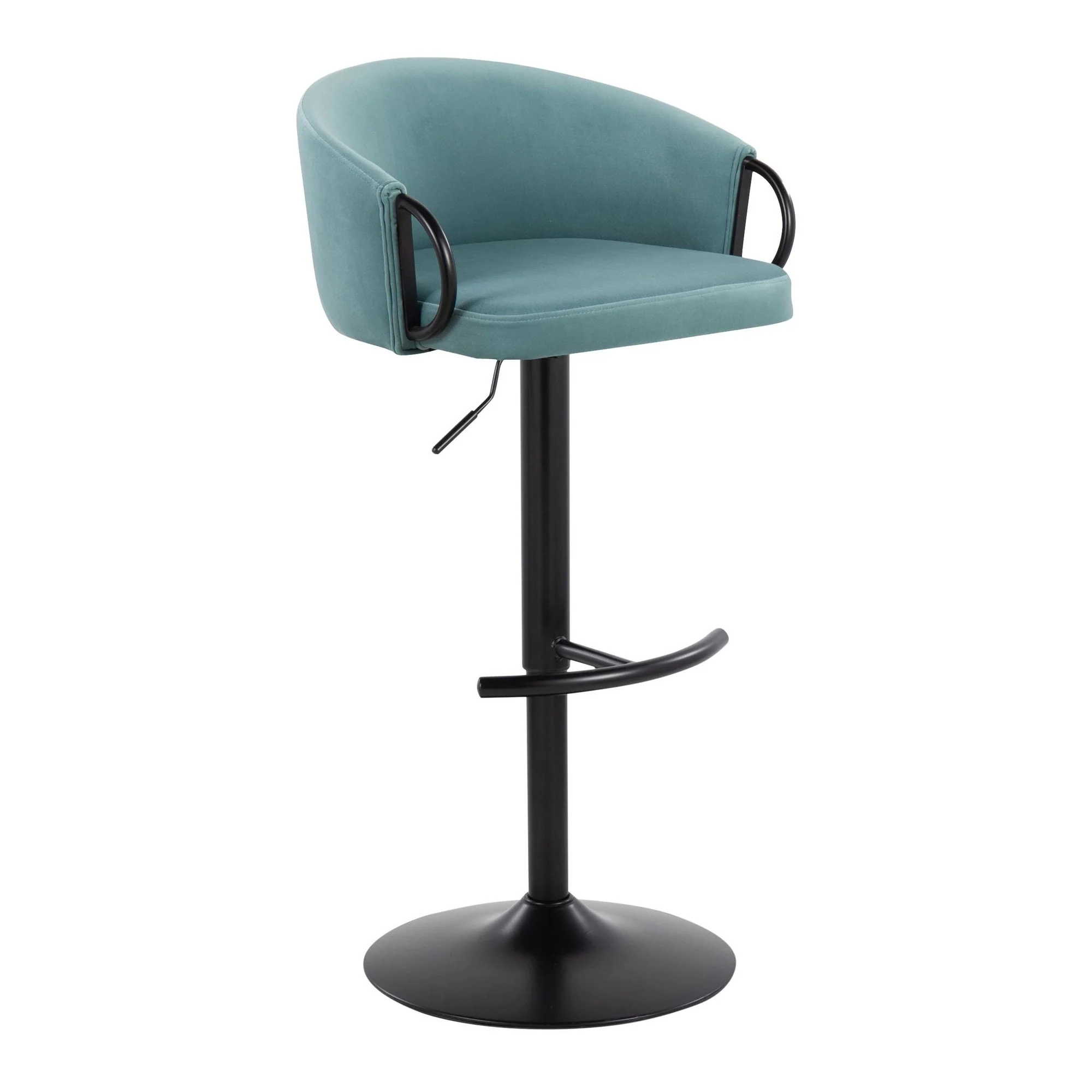 Claire Adjustable Barstool - Set of 2 By LumiSource - BS-CLAIREV-RT2 BKBKBK2 - Image 20