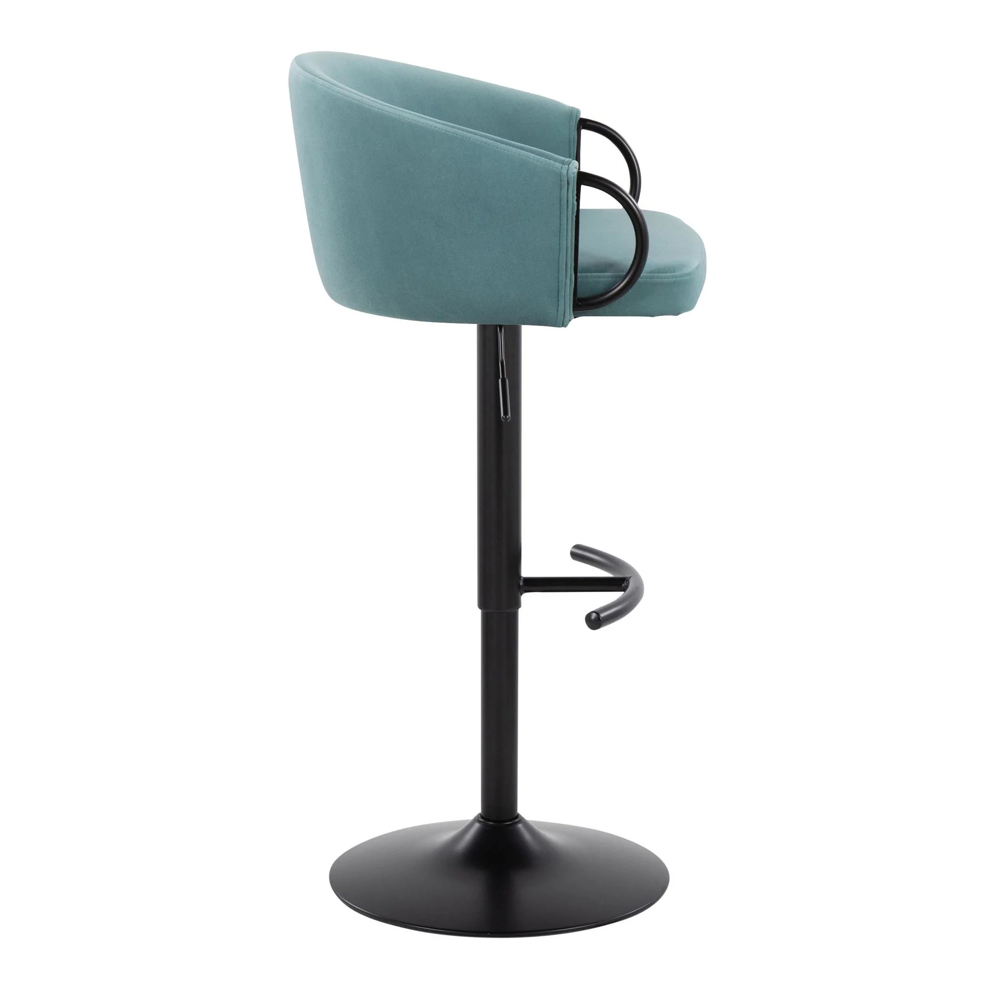 Claire Adjustable Barstool - Set of 2 By LumiSource - BS-CLAIREV-RT2 BKBKBK2 - Image 21