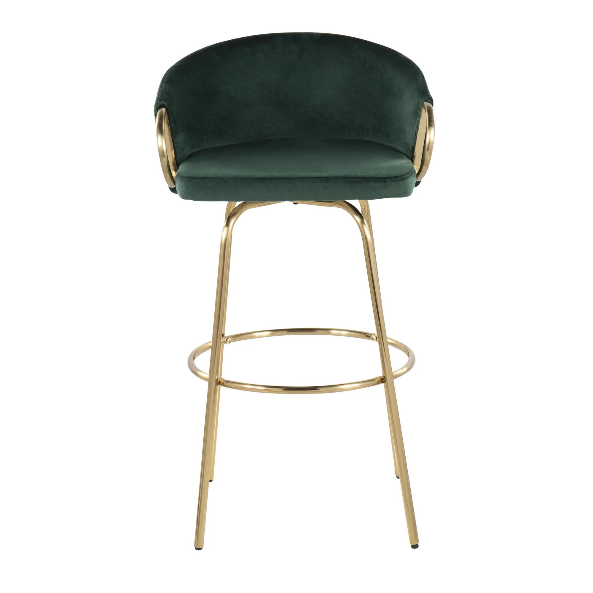 Claire 30" Fixed Height Barstool - Set of 2 Black By LumiSource - Image 10