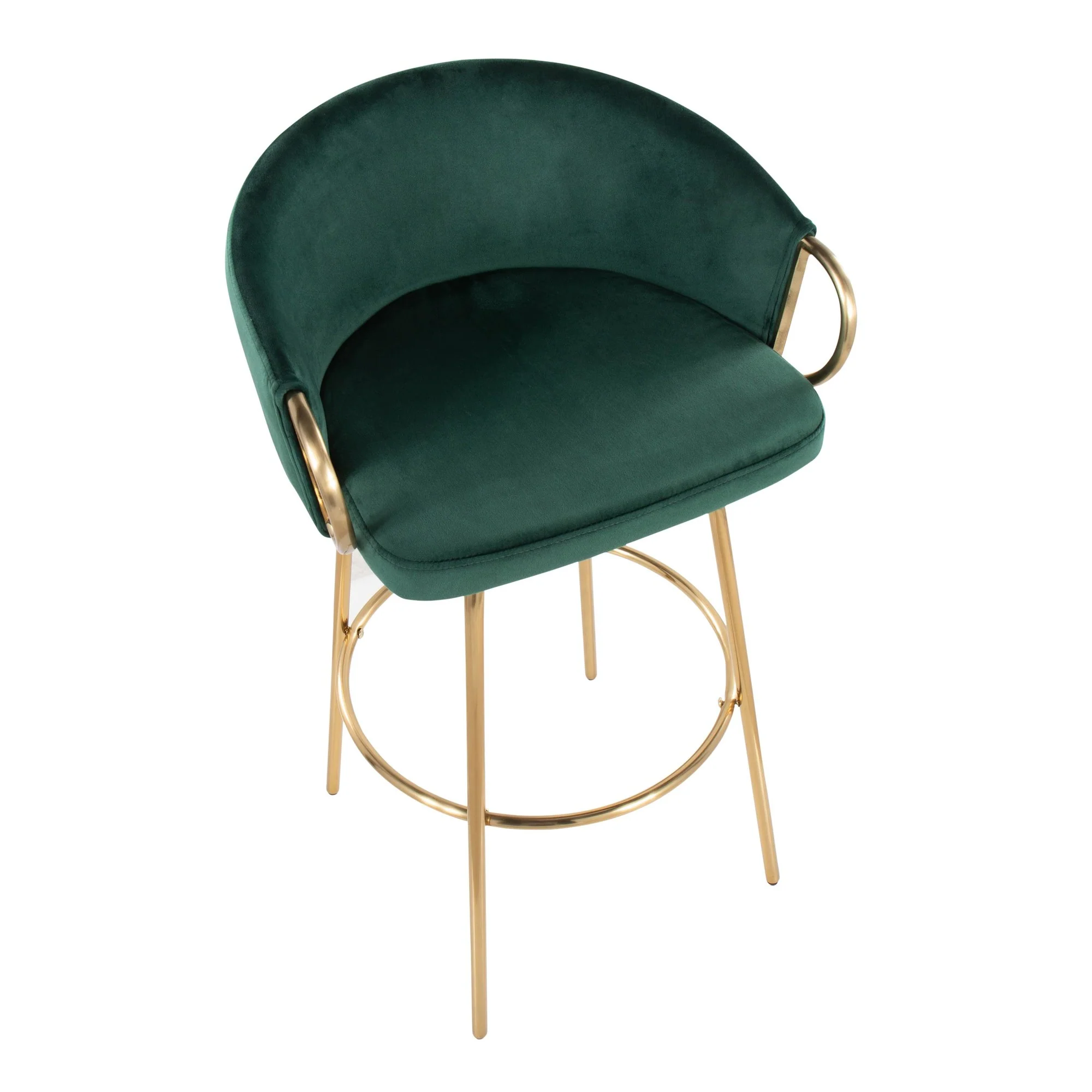 Claire 30" Fixed Height Barstool - Set of 2 Black By LumiSource - Image 11