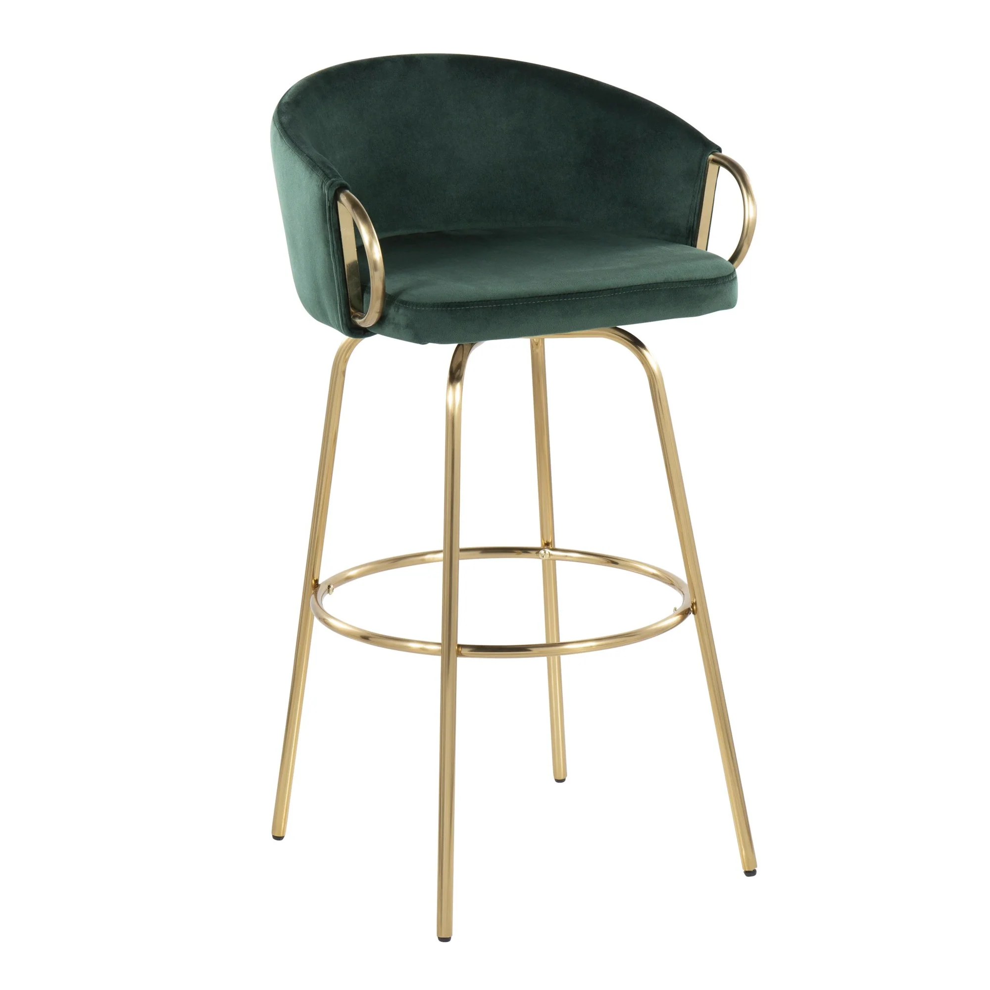 Claire 30" Fixed Height Barstool - Set of 2 Black By LumiSource - Image 13