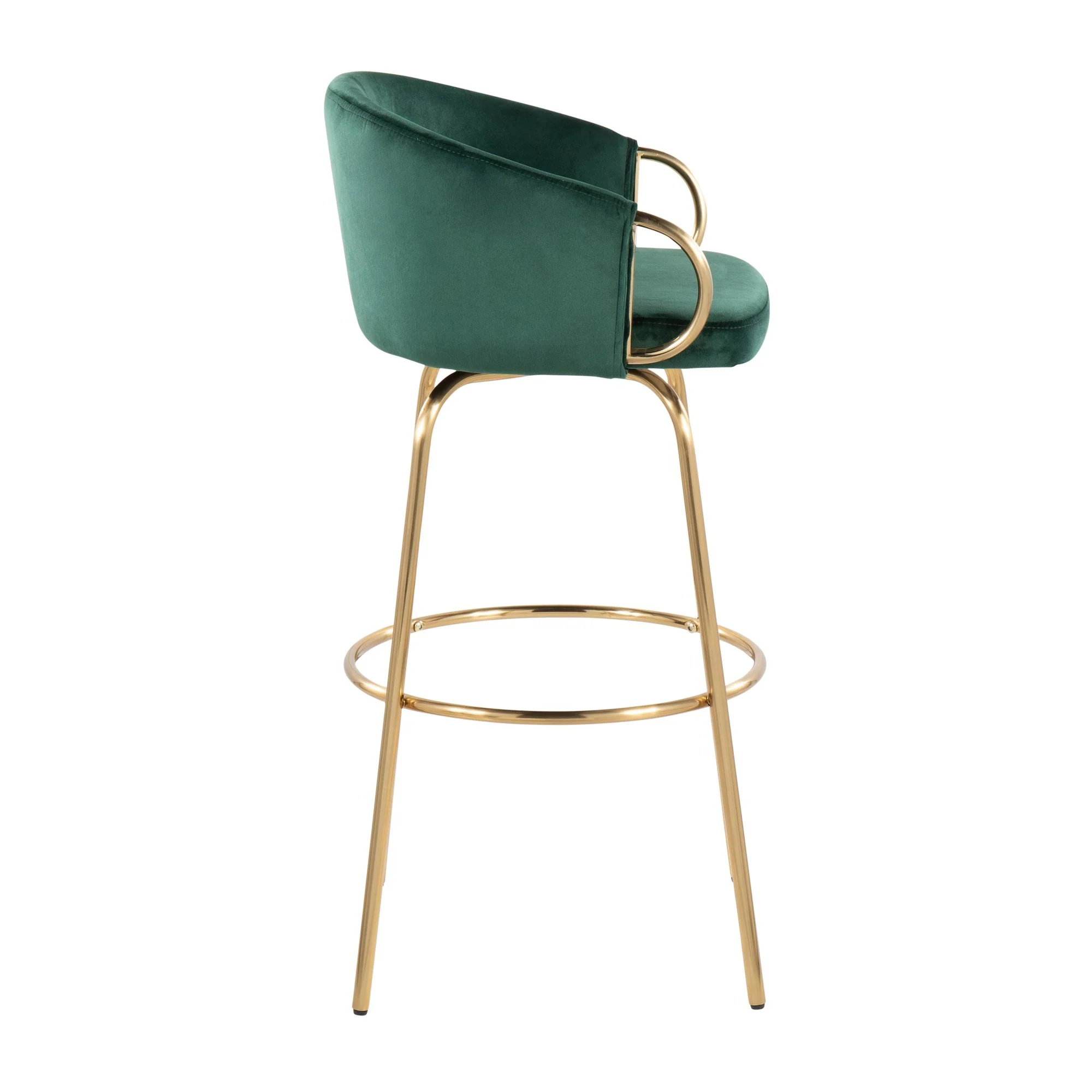 Claire 30" Fixed Height Barstool - Set of 2 Black By LumiSource - Image 14