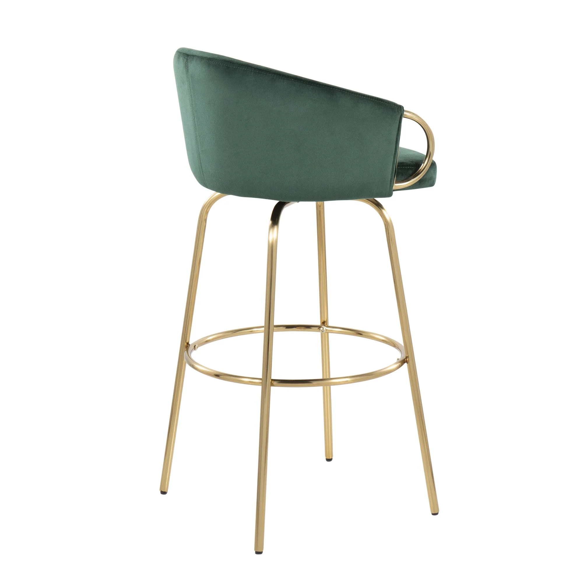Claire 30" Fixed Height Barstool - Set of 2 Black By LumiSource - Image 15