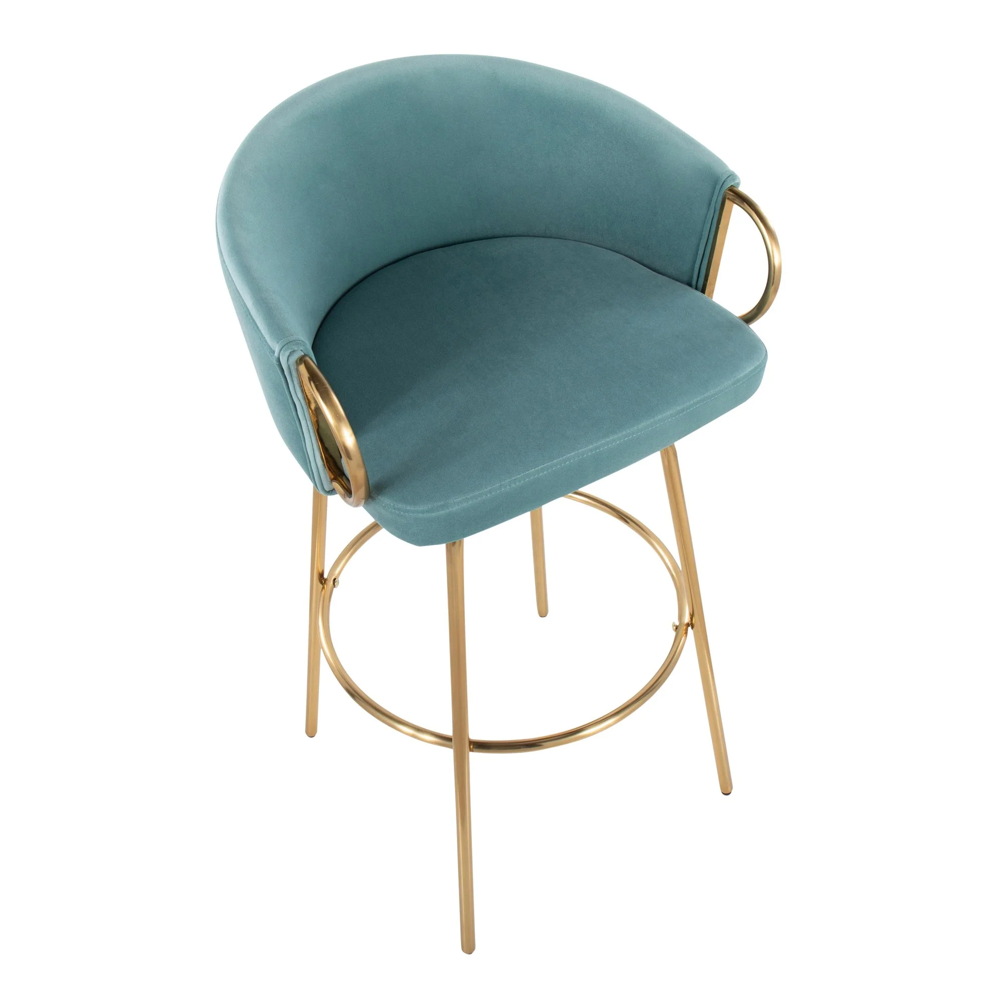 Claire 30" Fixed Height Barstool - Set of 2 Black By LumiSource - Image 19