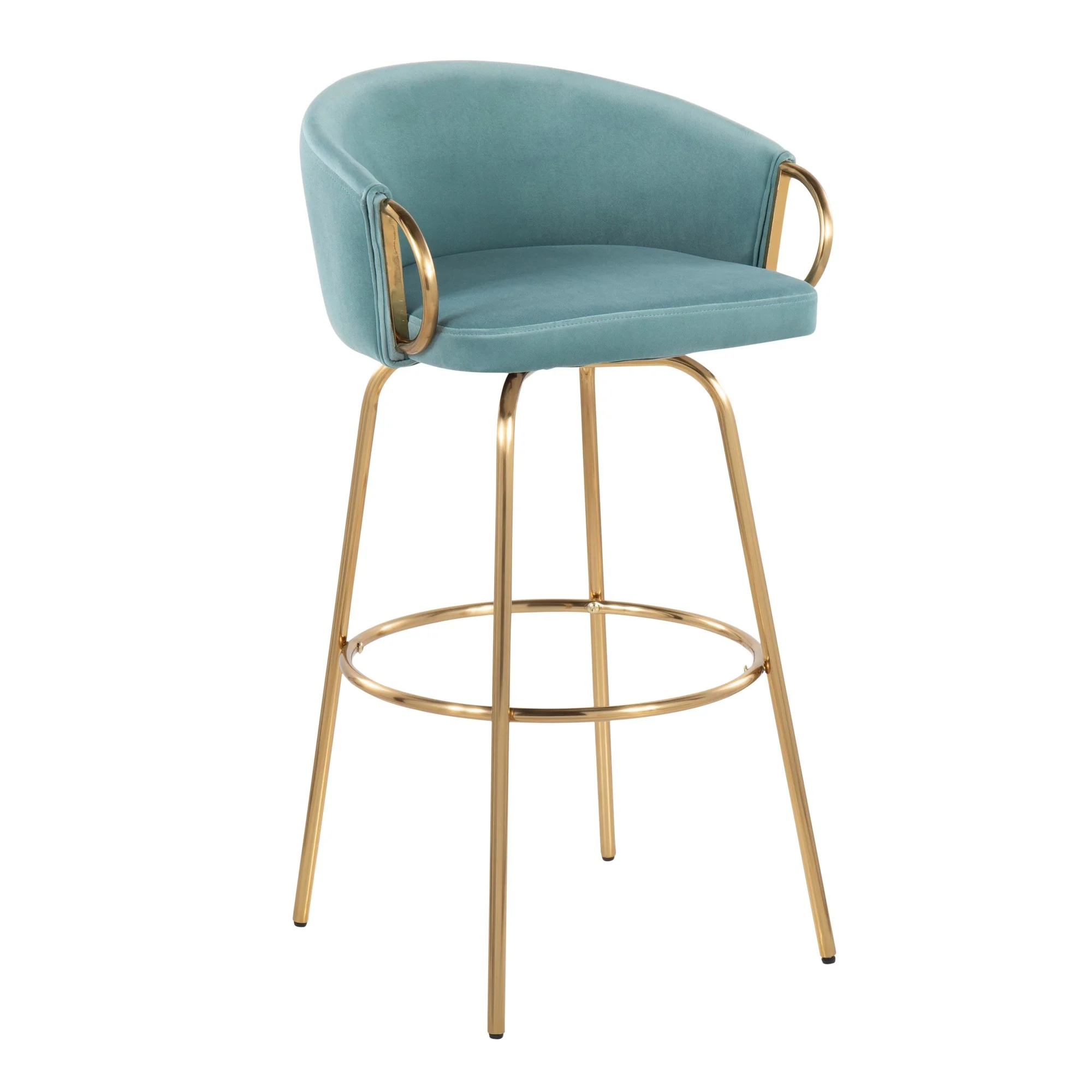 Claire 30" Fixed Height Barstool - Set of 2 Black By LumiSource - Image 21