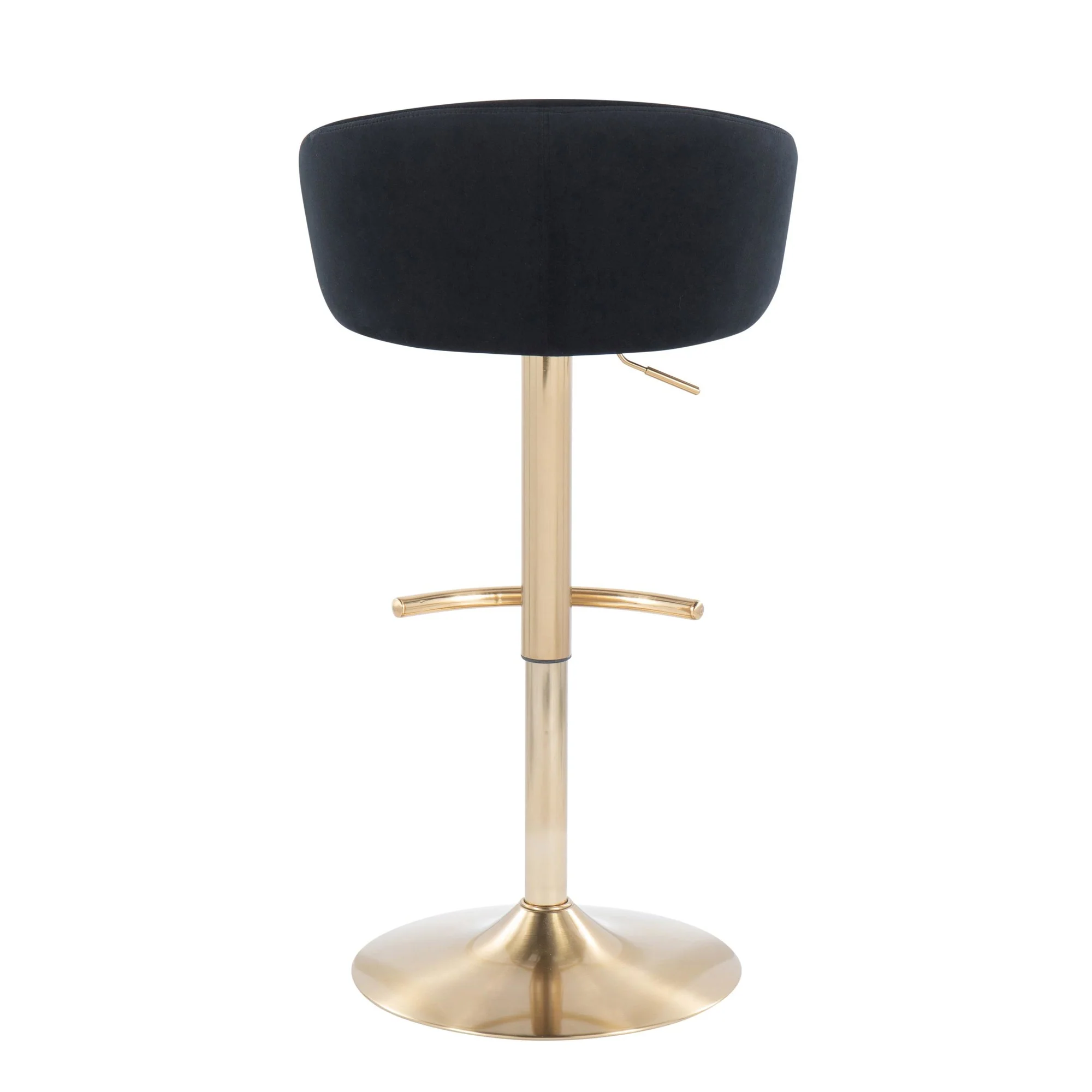 Claire Adjustable Bar Stool - Set of 2 Black By LumiSource - Image 8
