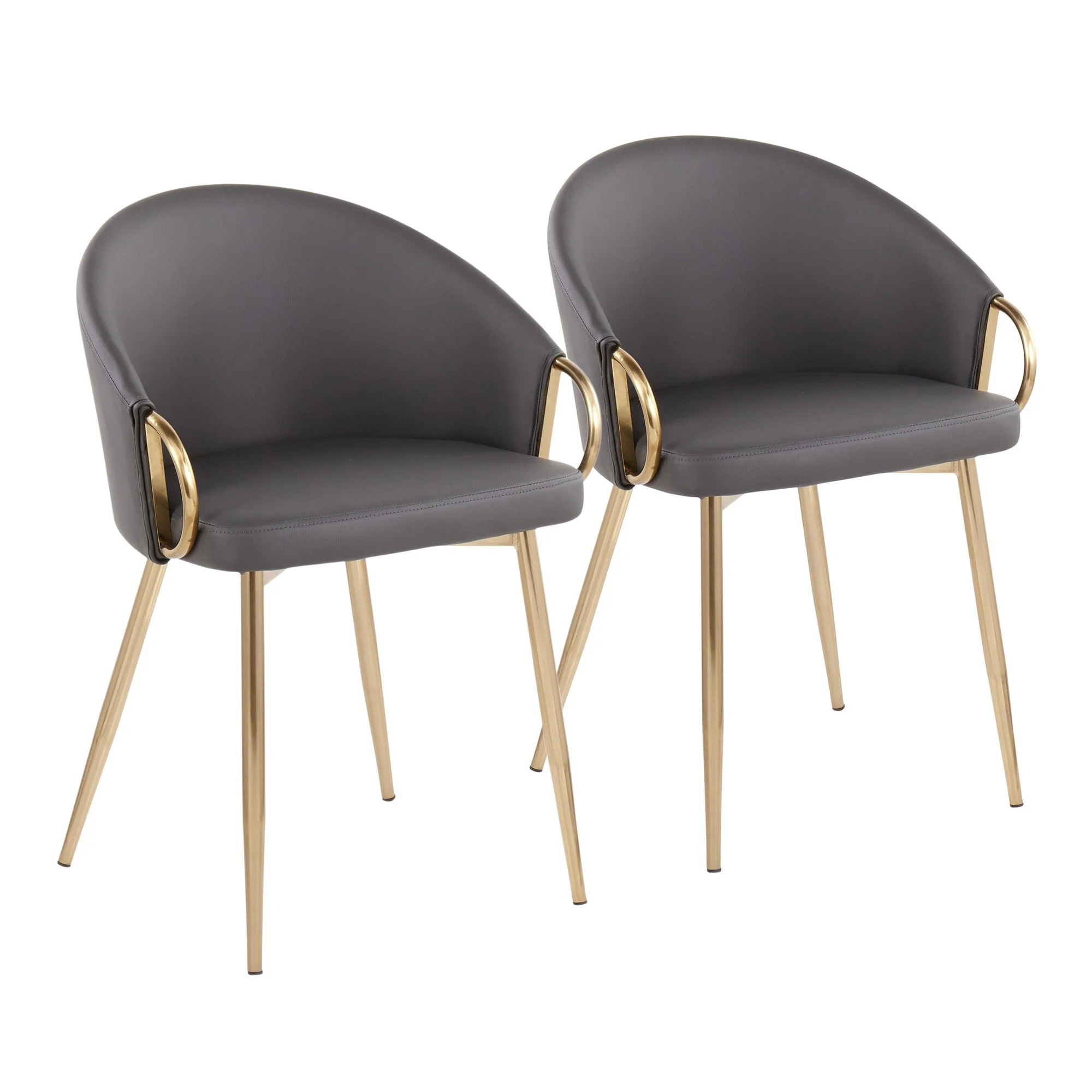 Claire Chair - Set of 2 Black By LumiSource - CH-CLAIREPU2 AUBK2 - Image 12