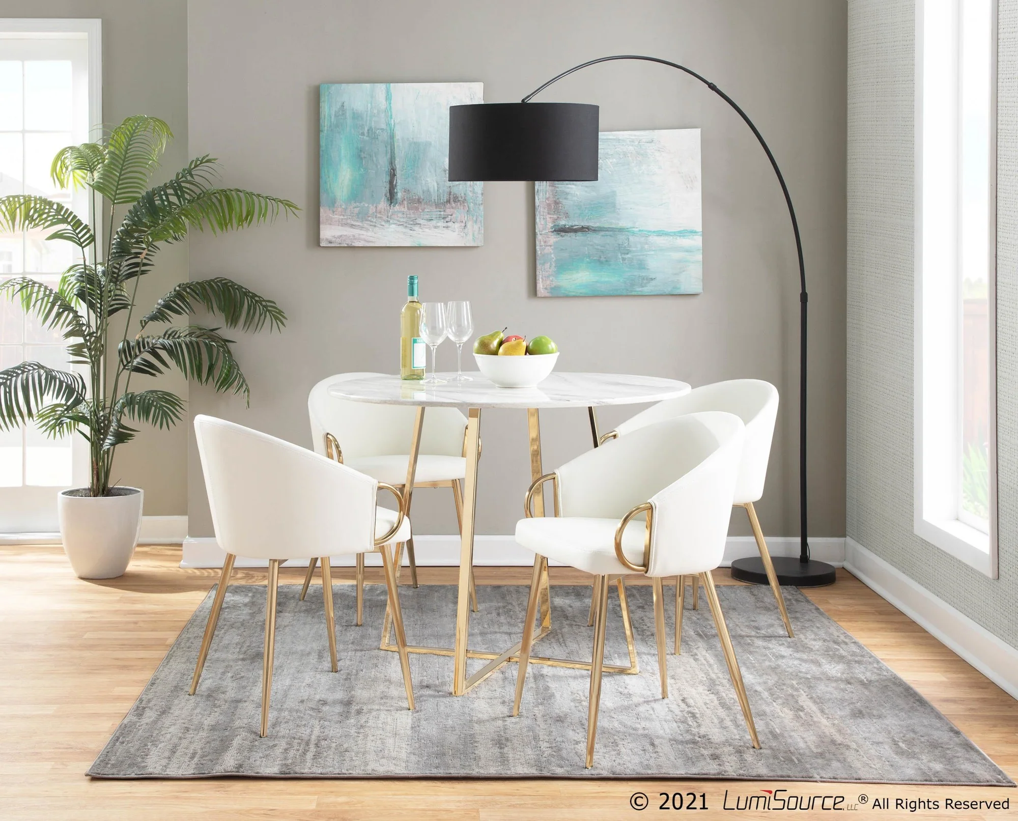 Claire Chair - Set of 2 Black By LumiSource - CH-CLAIREPU2 AUBK2 - Image 27