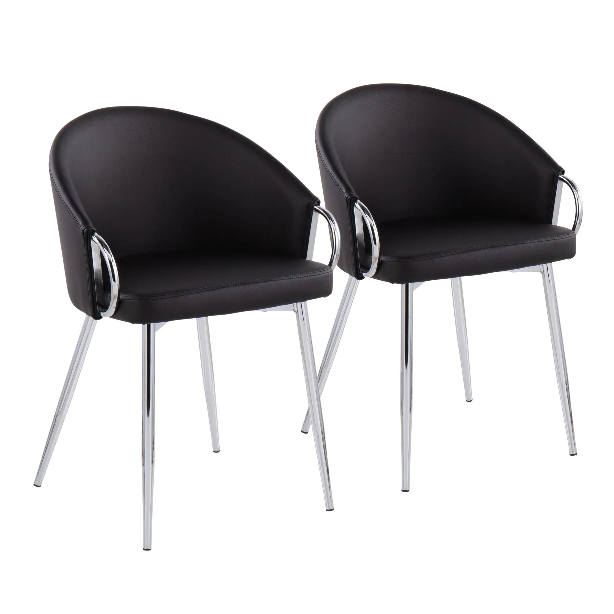 Claire Chair - Set of 2 Black By LumiSource - CH-CLAIREPU2 AUBK2 - Image 34