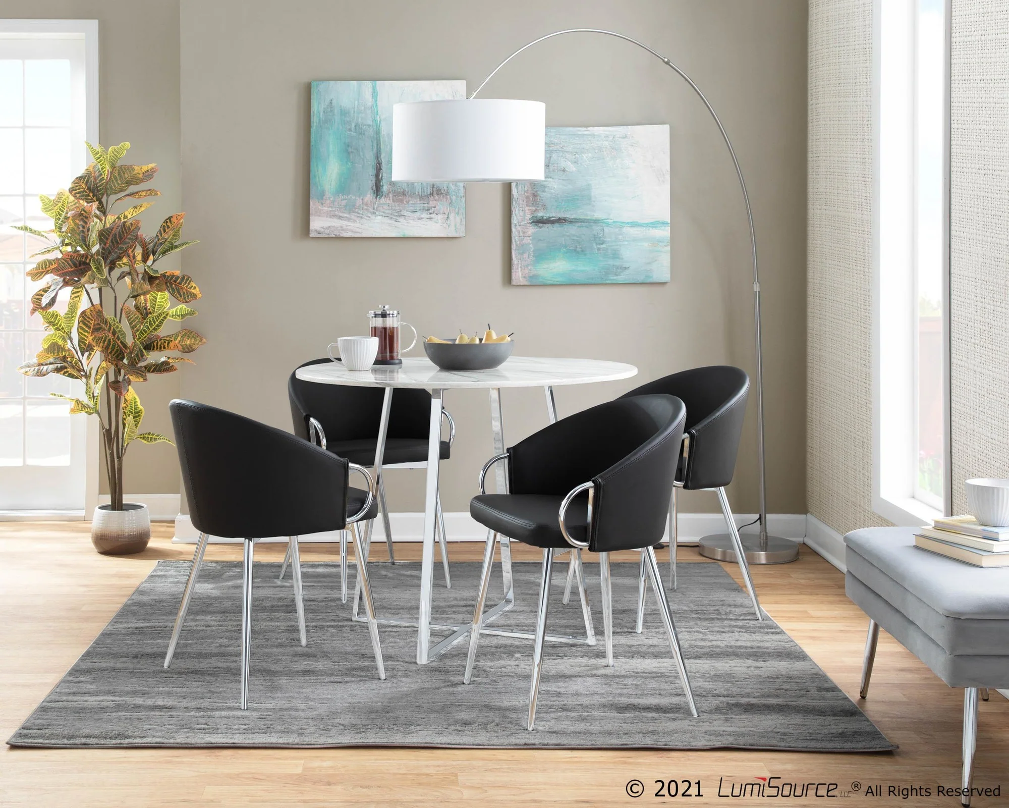 Claire Chair - Set of 2 Black By LumiSource - CH-CLAIREPU2 AUBK2 - Image 38