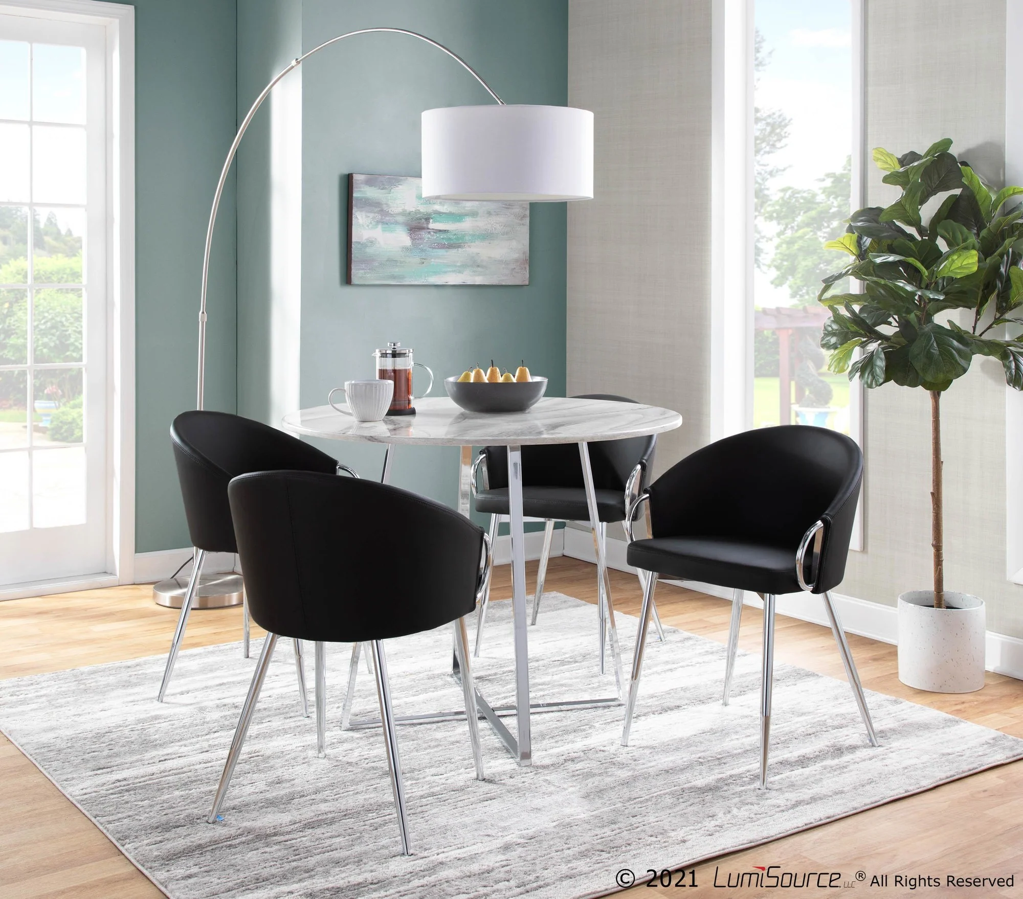 Claire Chair - Set of 2 Black By LumiSource - CH-CLAIREPU2 AUBK2 - Image 39