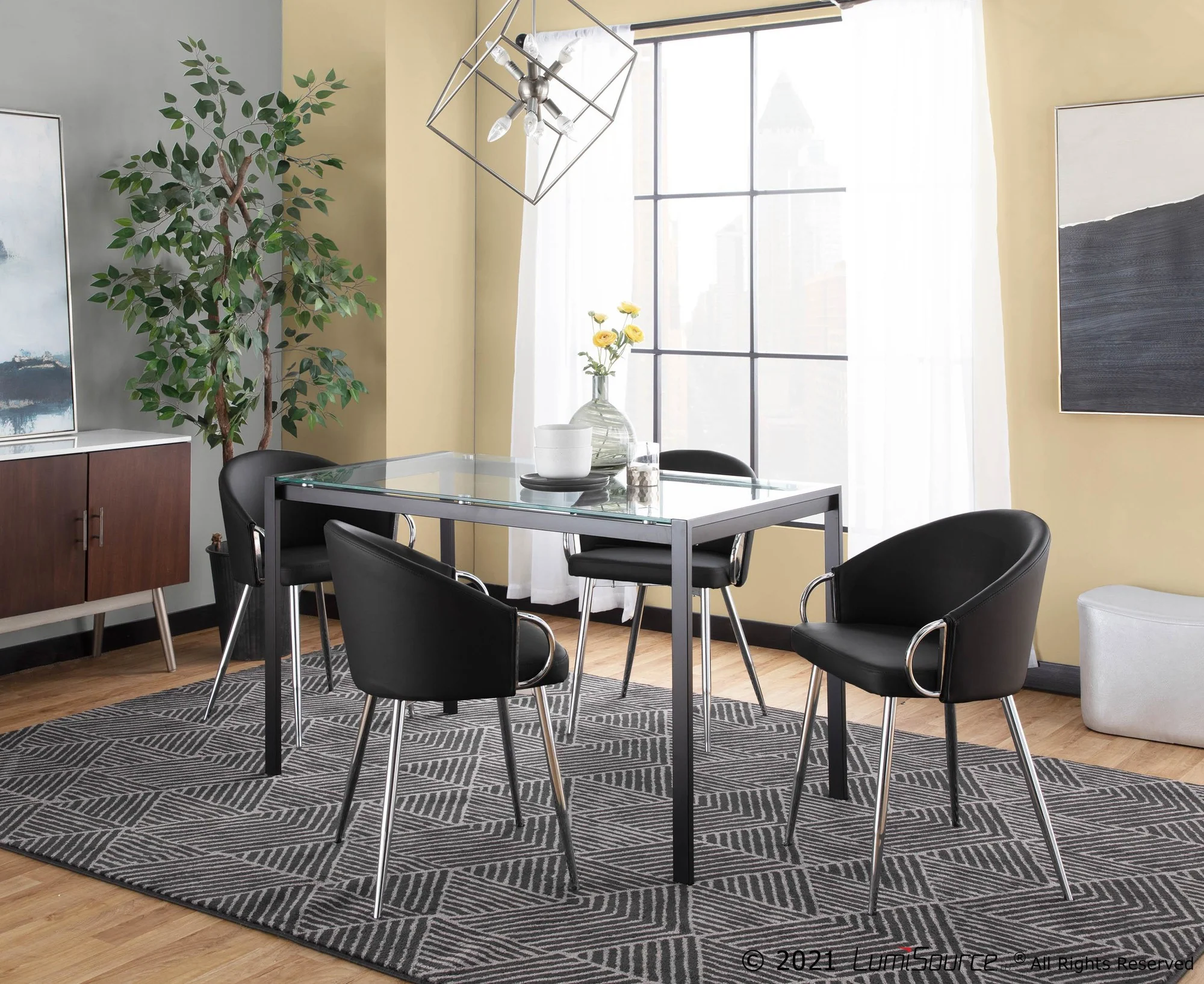 Claire Chair - Set of 2 Black By LumiSource - CH-CLAIREPU2 AUBK2 - Image 40